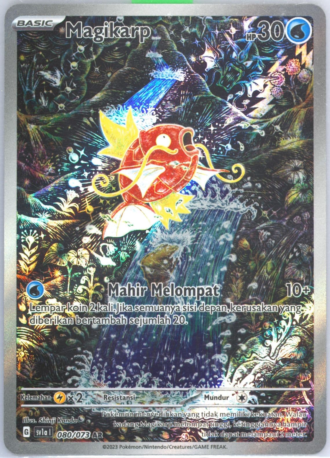 Magikarp Art Rare (080) 2023 Pokemon Indonesian Sv1a I-Triplet Beat