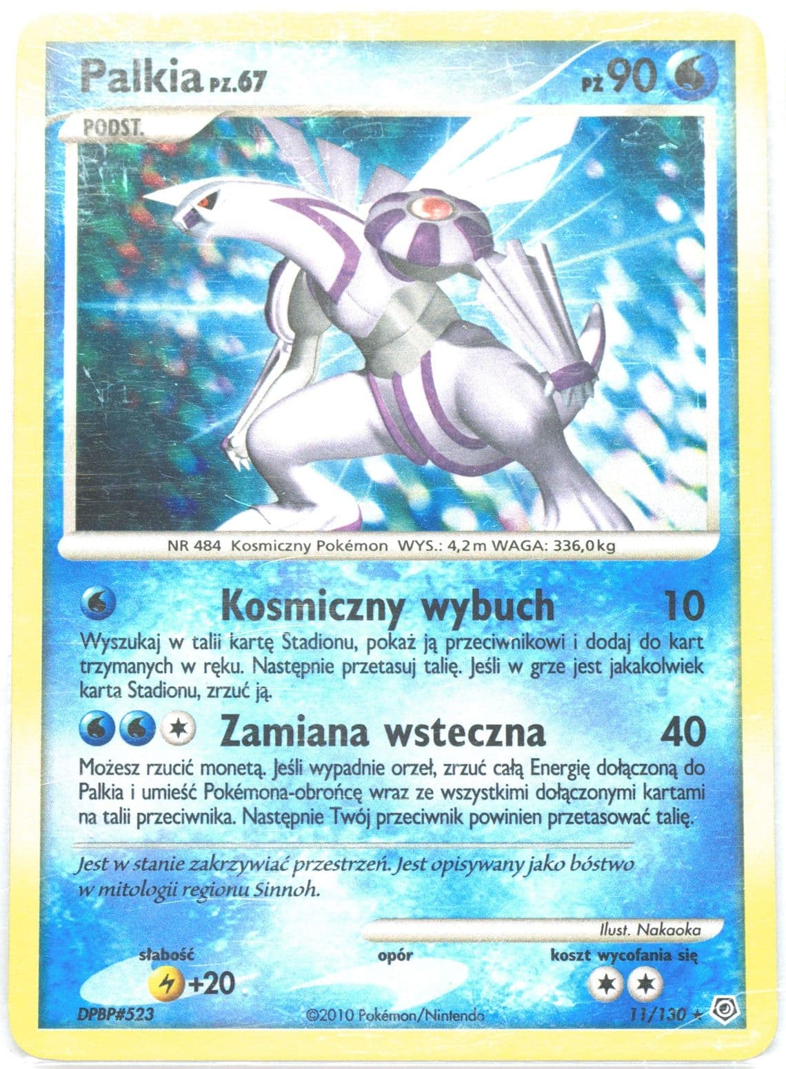 Palkia-Holo (11) 2010 Pokemon Polish Diamond & Pearl