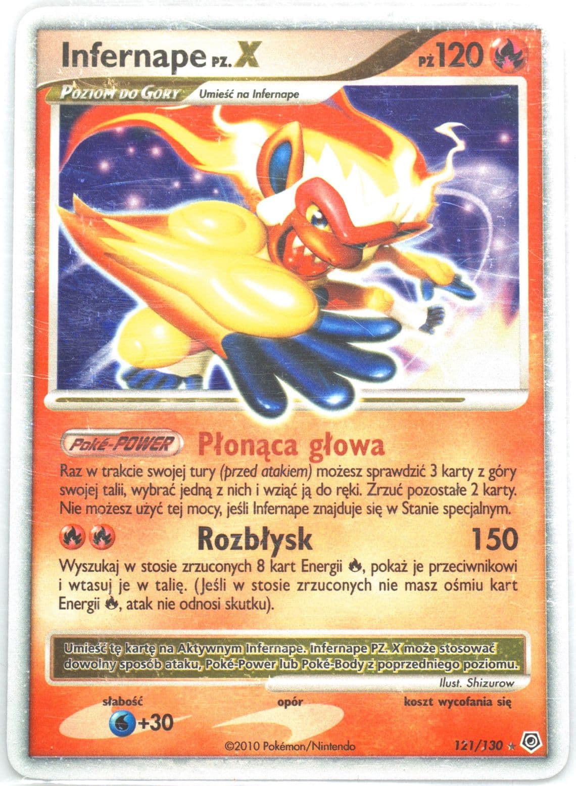 Infernape PZ.X-Holo (121) 2010 Pokemon Polish Diamond & Pearl