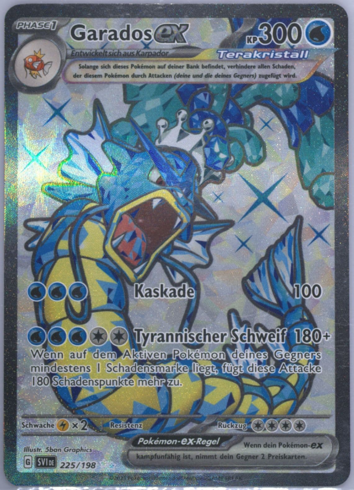 Gyarados EX Ultra Rare (225) 2023 Pokemon German Svi de-Scarlet & Violet