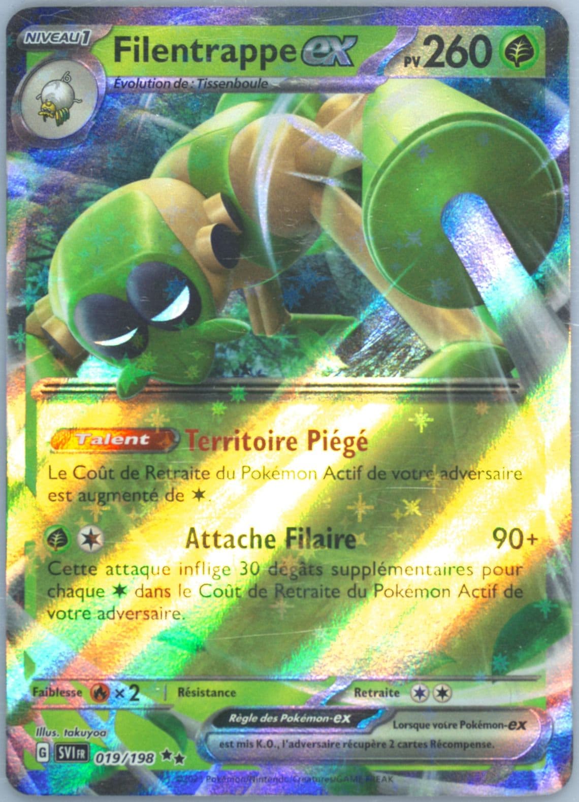 Spidops EX (019) 2023 Pokemon French Svi FR-Scarlet & Violet