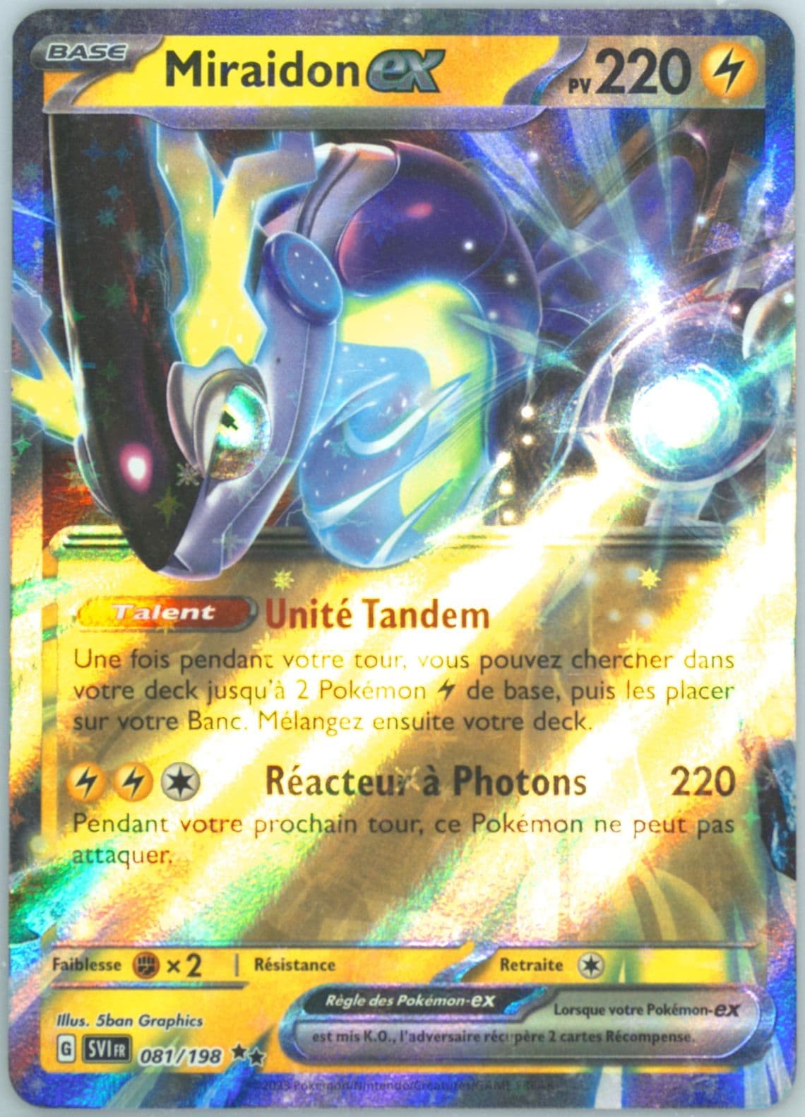 Miraidon EX (081) 2023 Pokemon French Svi FR-Scarlet & Violet