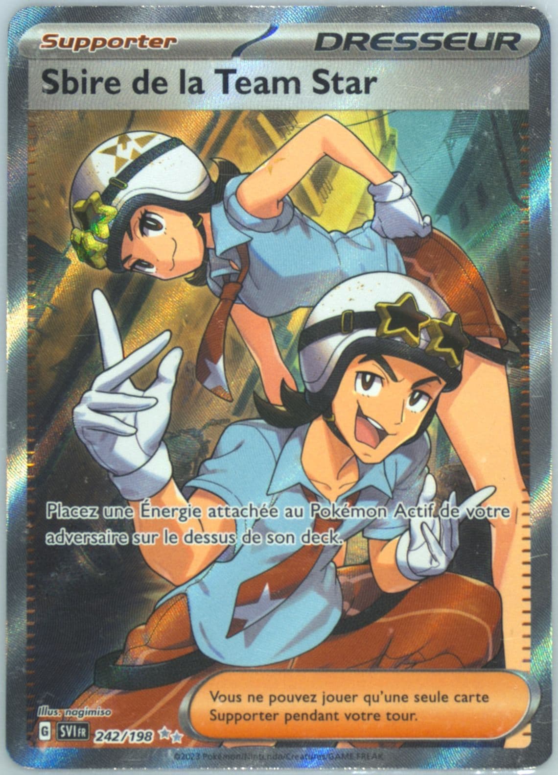 Team Star Grunt Ultra Rare (242) 2023 Pokemon French Svi FR-Scarlet & Violet