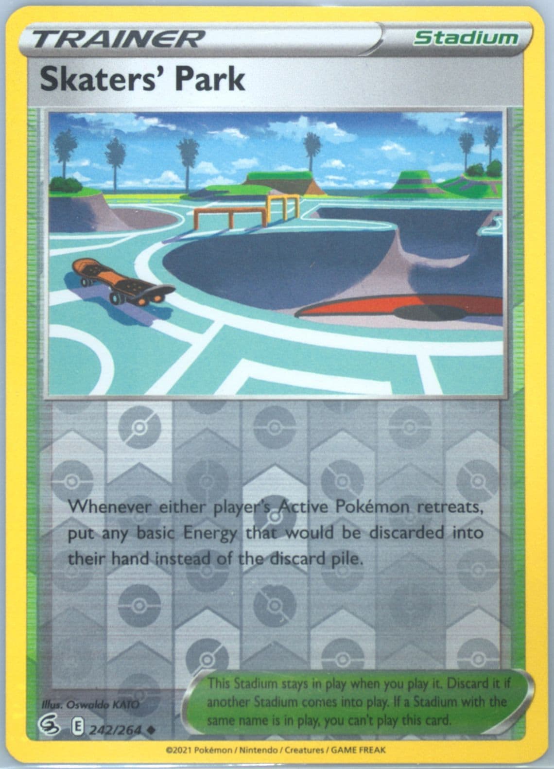 Skaters' Park-Reverse Foil (242) 2021 Pokemon Sword & Shield Fusion Strike