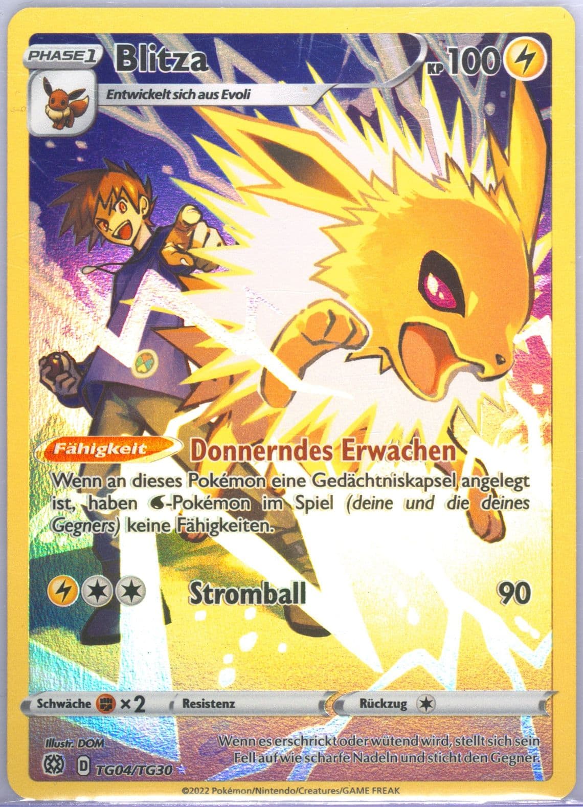 Full Art/Blitza German (TG04) 2022 Pokemon Sword & Shield Brilliant Stars