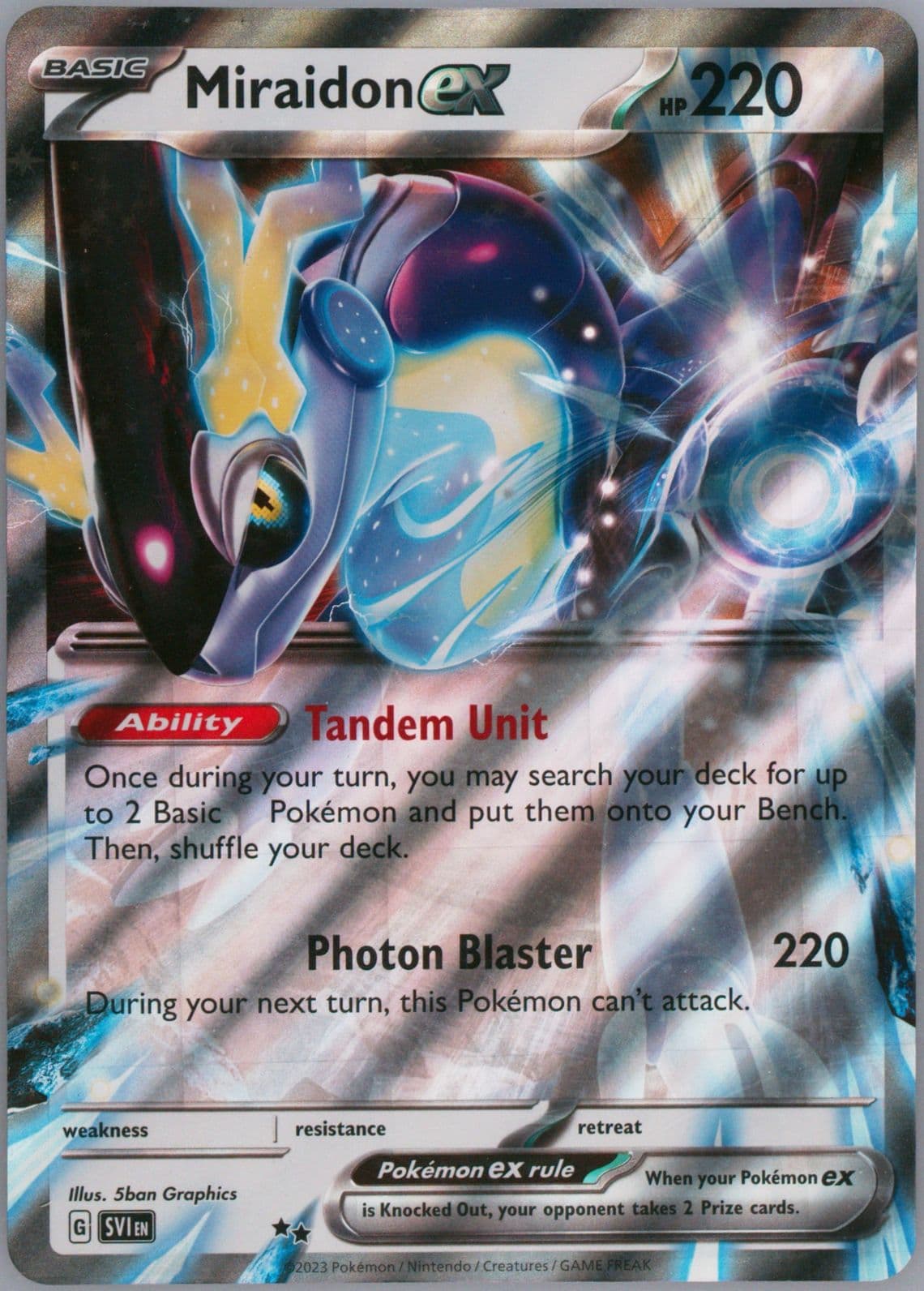 Miraidon EX Paldea Collection-Jumbo 2023 Pokemon Svp EN-SV Black Star Promo