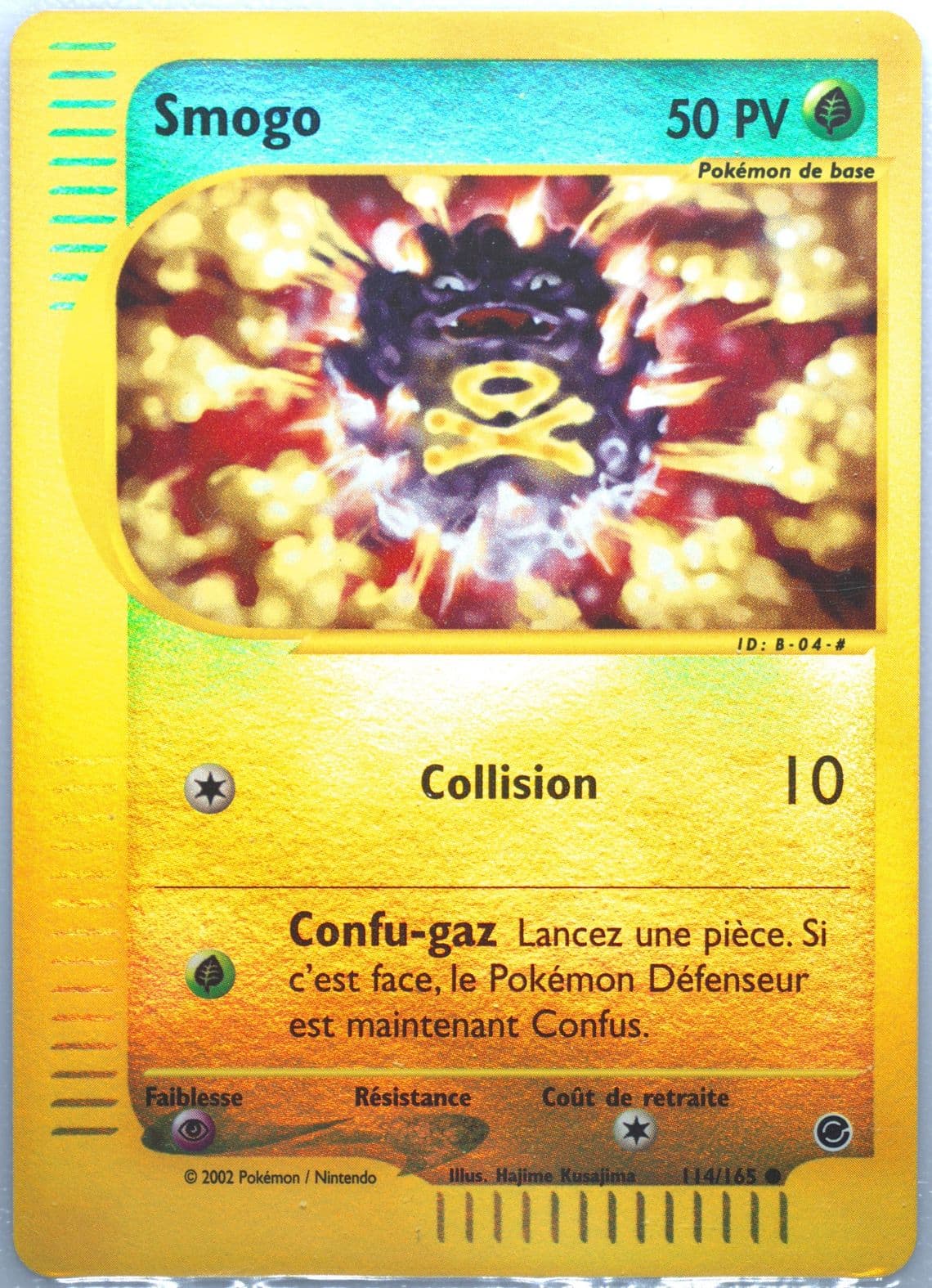 Smogo-Reverse Foil (114) 2003 Pokemon French Expedition