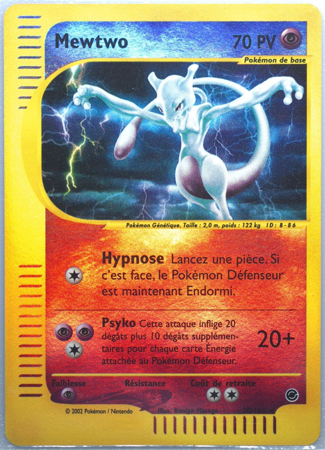 Mewtwo-Reverse Foil (20) 2003 Pokemon French Expedition