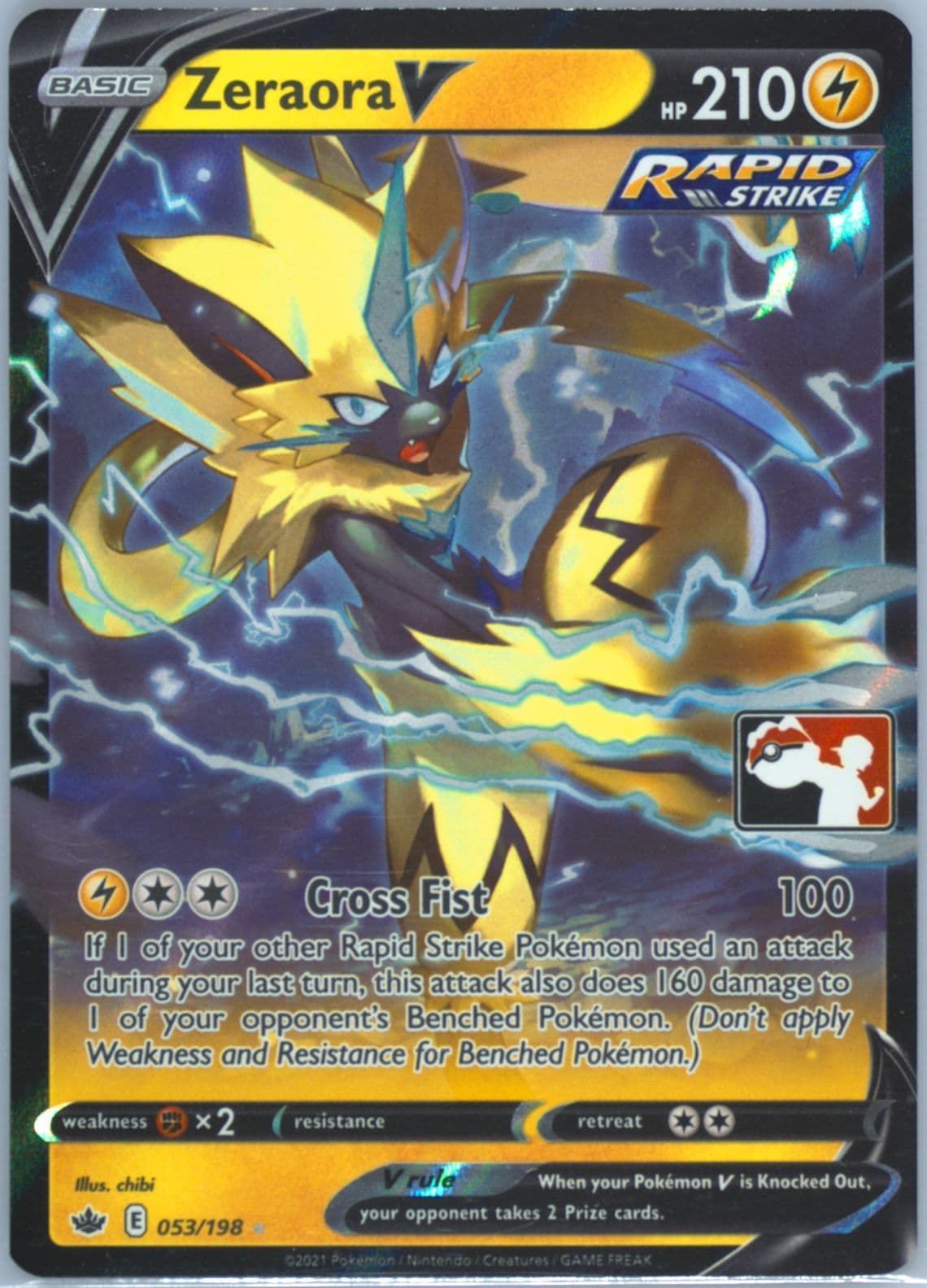 Zeraora V (053) 2022 Pokemon Play! Pokemon Prize Pack: Series 1