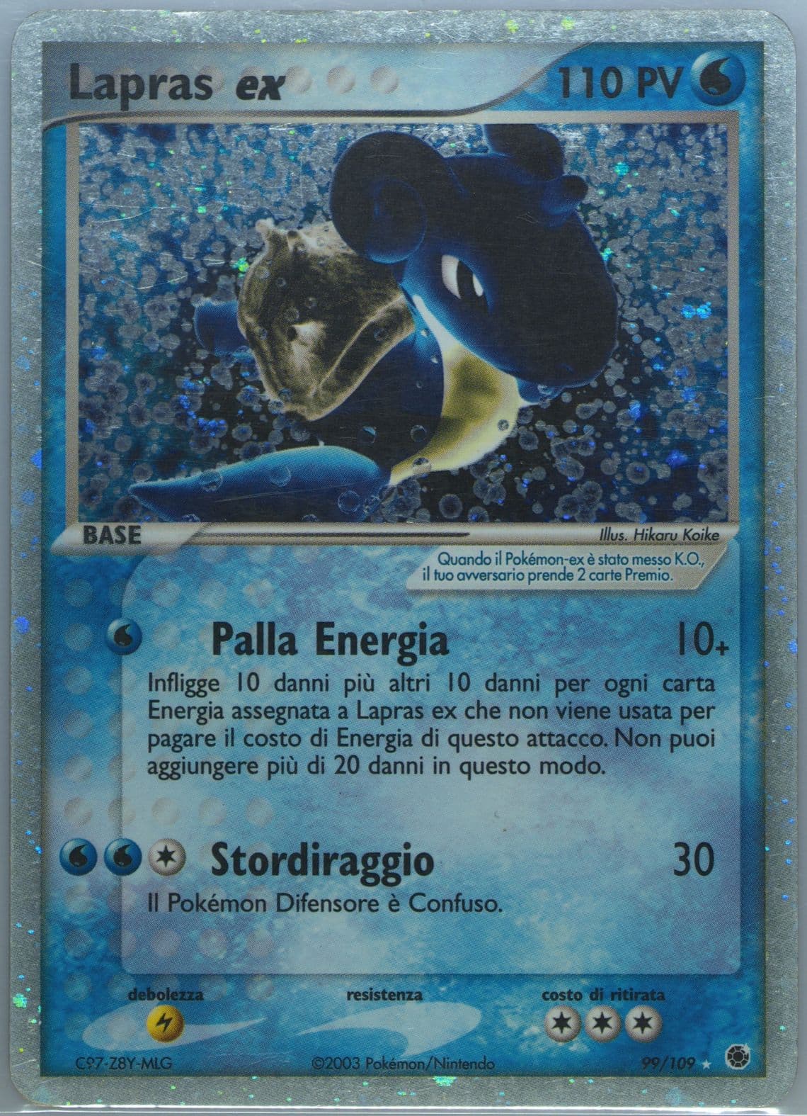 Lapras EX-Holo Italian (99) 2003 Pokemon EX Ruby & Sapphire