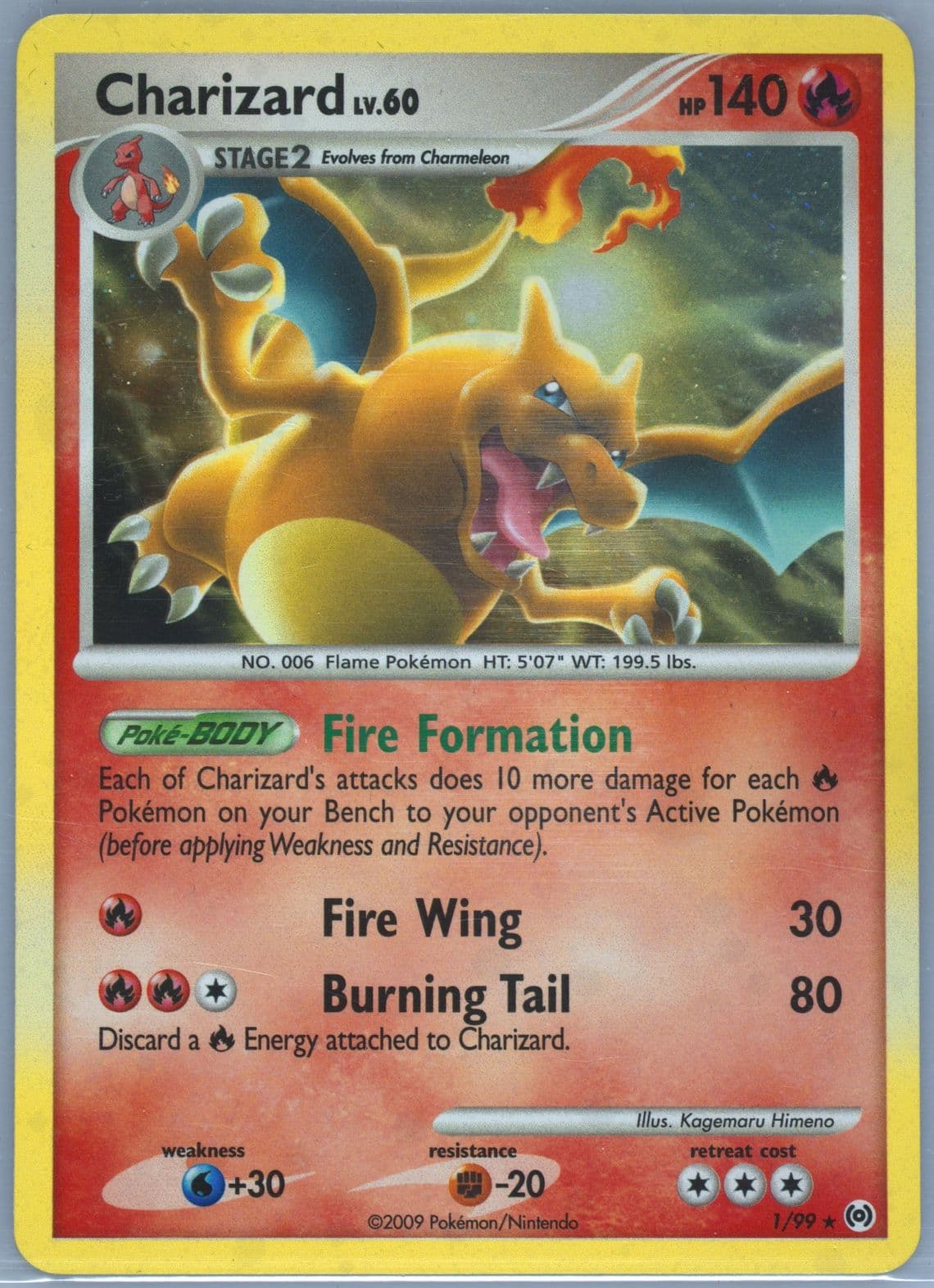 Charizard-Holo (1) 2009 Pokemon Platinum Arceus - Pokmon Card Data Charizard-Holo (1) 2009 Pokemon Platinum Arceus - Pokmon Card Data