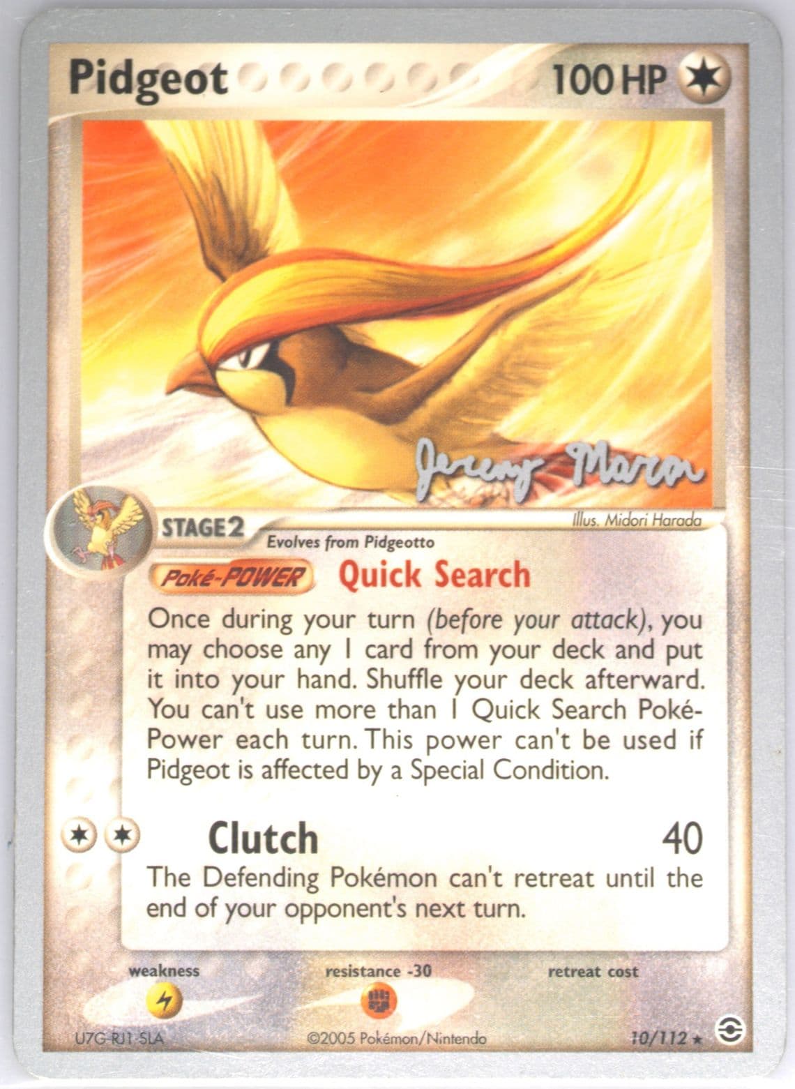 Pidgeot Queendom (10) 2005 Pokemon World Championships Promo