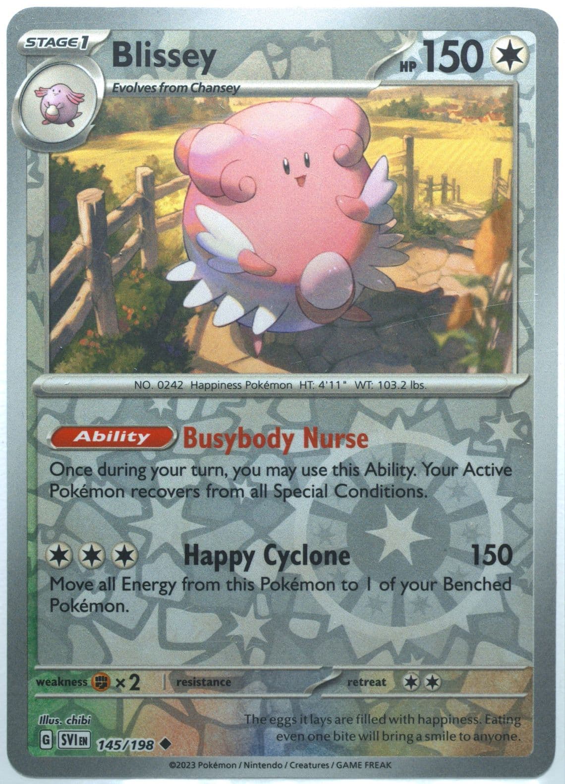 Blissey Reverse Holo (145) 2023 Pokemon Svi EN-Scarlet & Violet