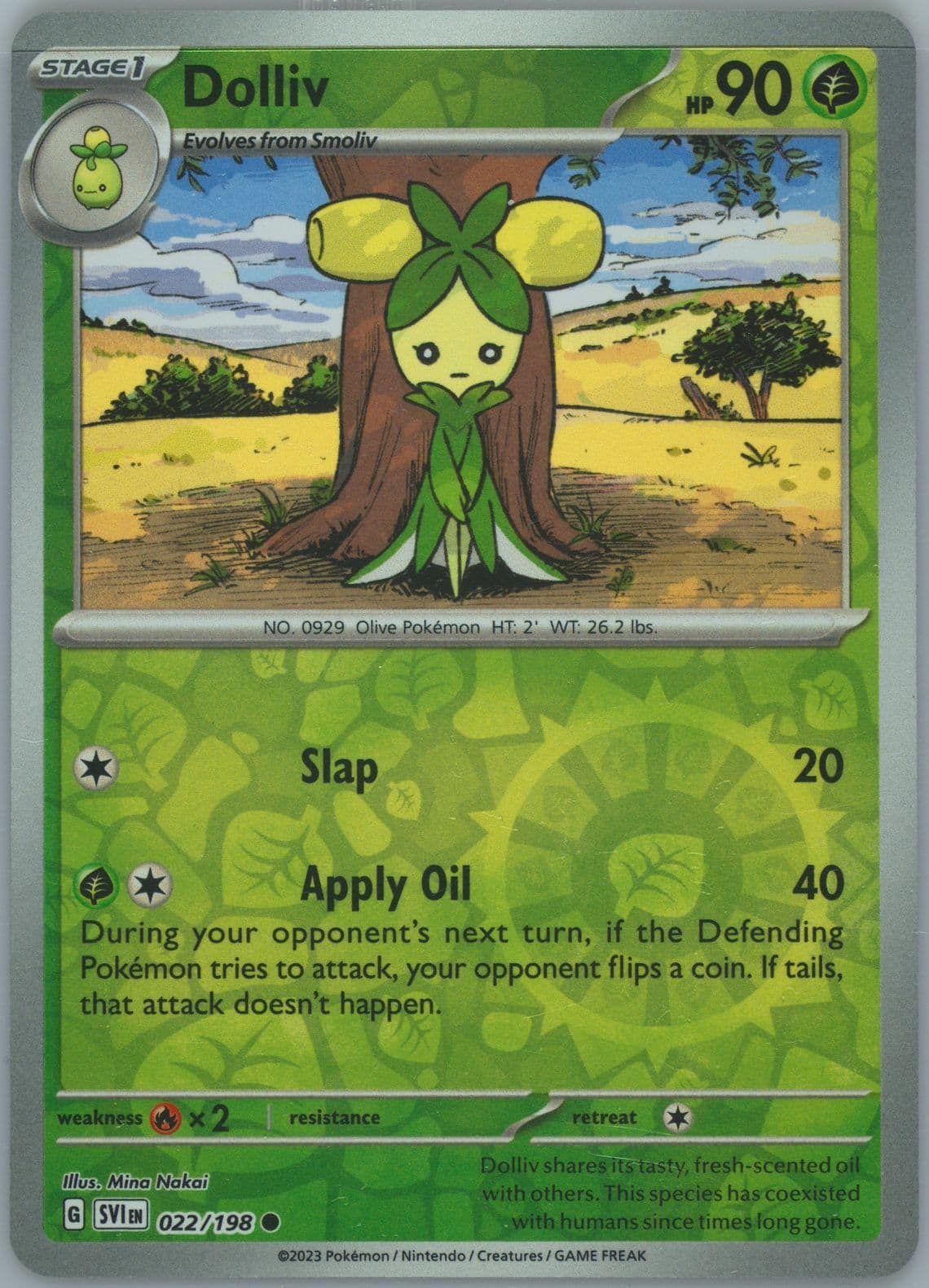 Dolliv Reverse Holo (022) 2023 Pokemon Svi EN-Scarlet & Violet