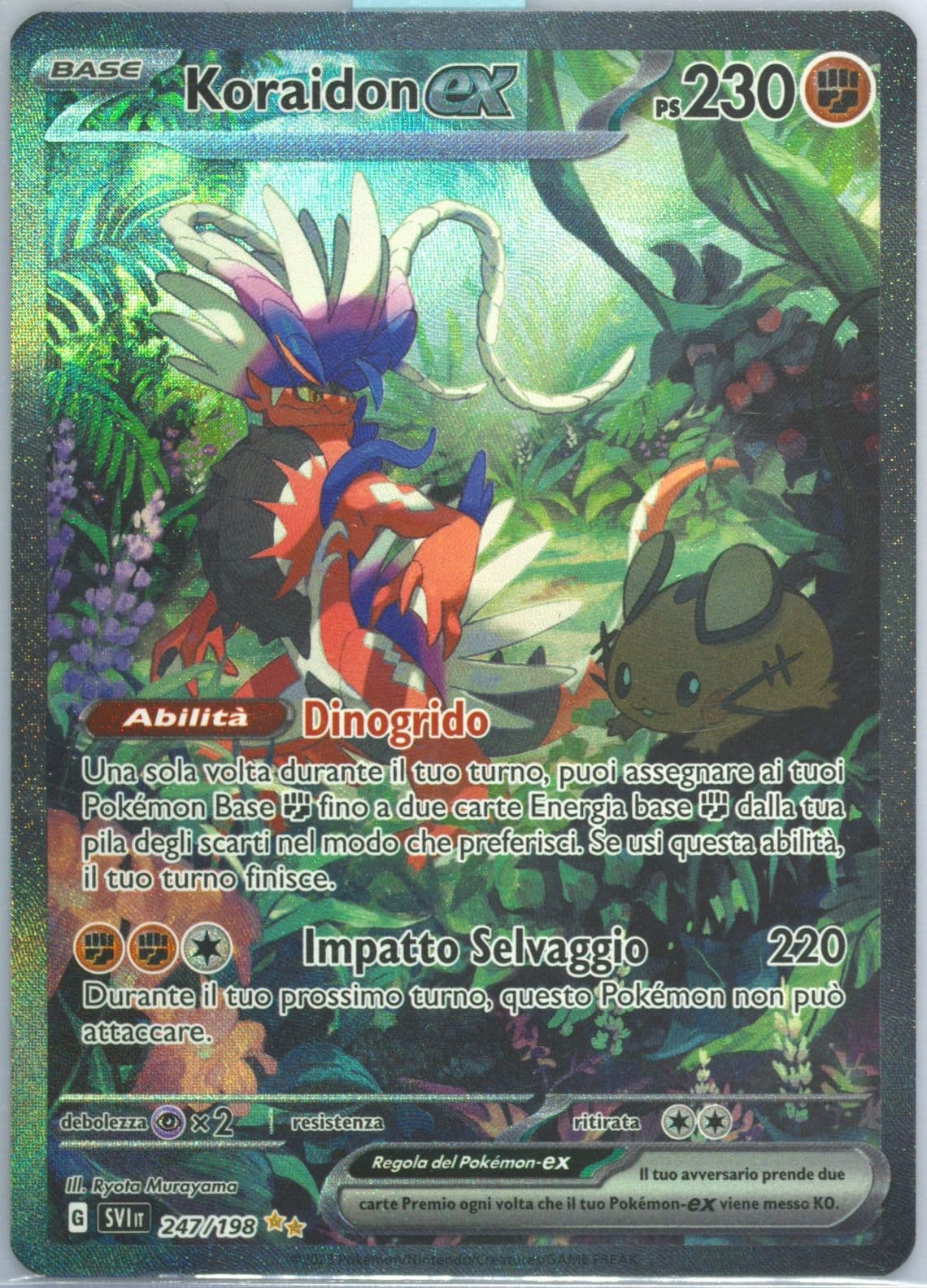 Koraidon EX Special Illustration Rare (247) 2023 Pokemon Italian Svi It-Scarlet & Violet