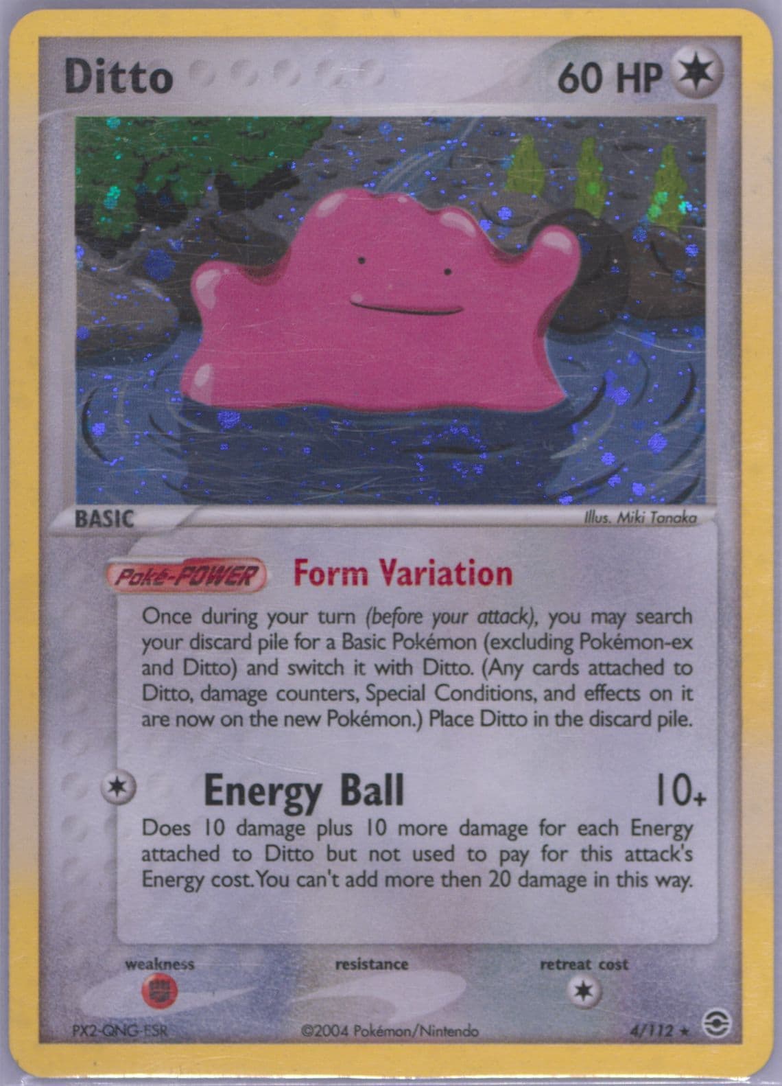 Ditto-Holo (4) 2004 Pokemon EX Fire Red & Leaf Green