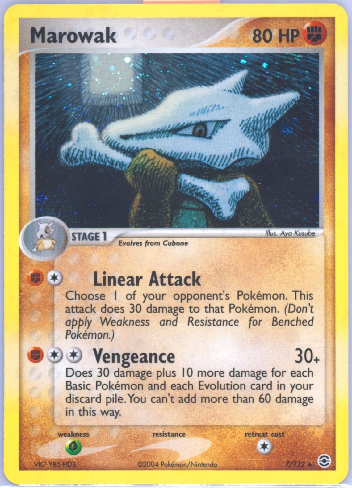 Marowak-Holo (7) 2004 Pokemon EX Fire Red & Leaf Green