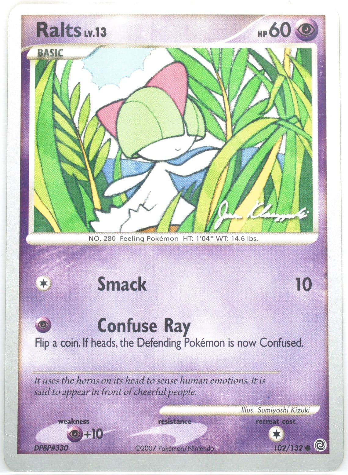 Ralts Psychic Lock (102) 2008 Pokemon World Championships Promo