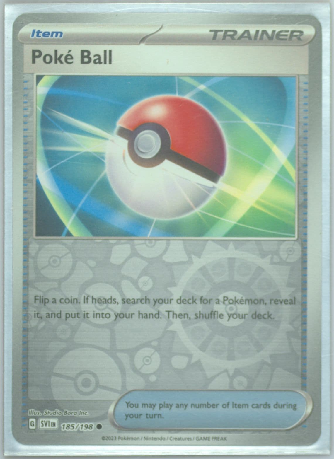 Poké Ball Reverse Holo (185) 2023 Pokemon Svi EN-Scarlet & Violet