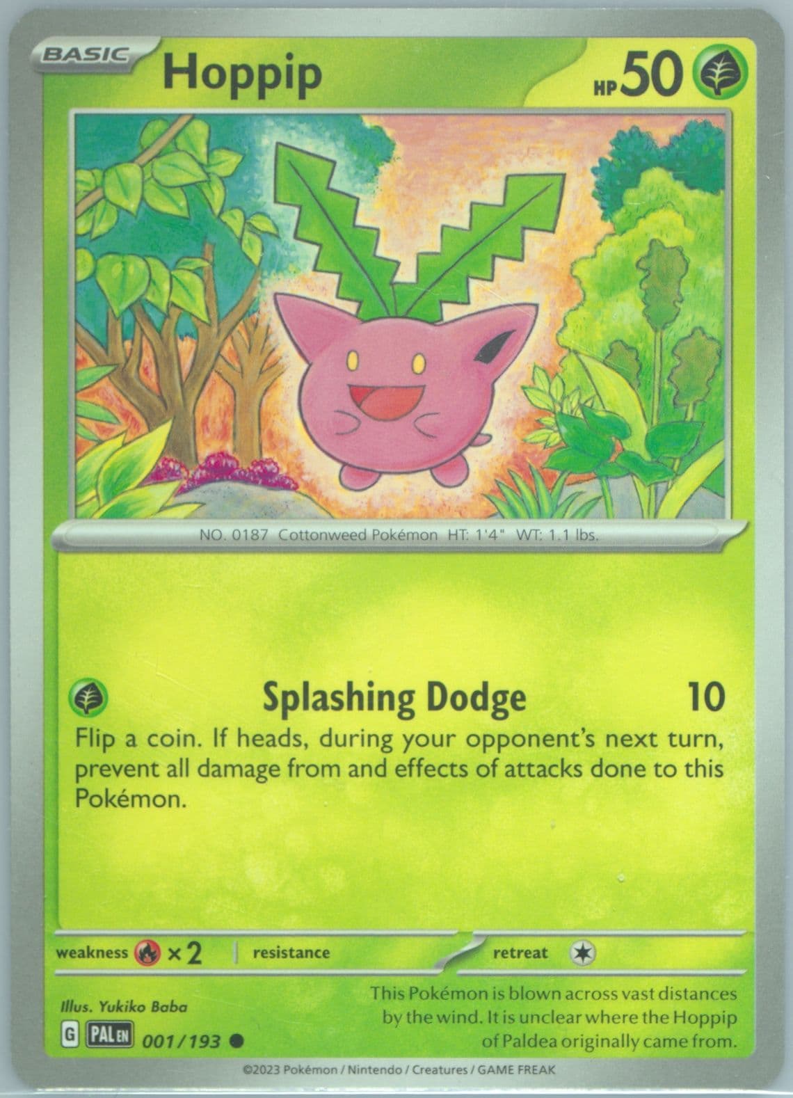 Hoppip (001) 2023 Pokemon Pal EN-Paldea Evolved
