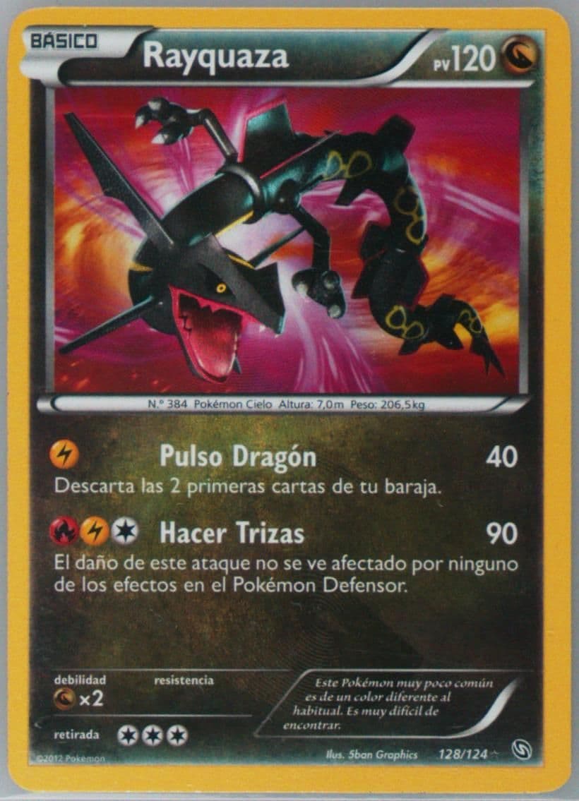 Rayquaza-Holo Spanish (128) 2012 Pokemon Black & White Dragons Exalted