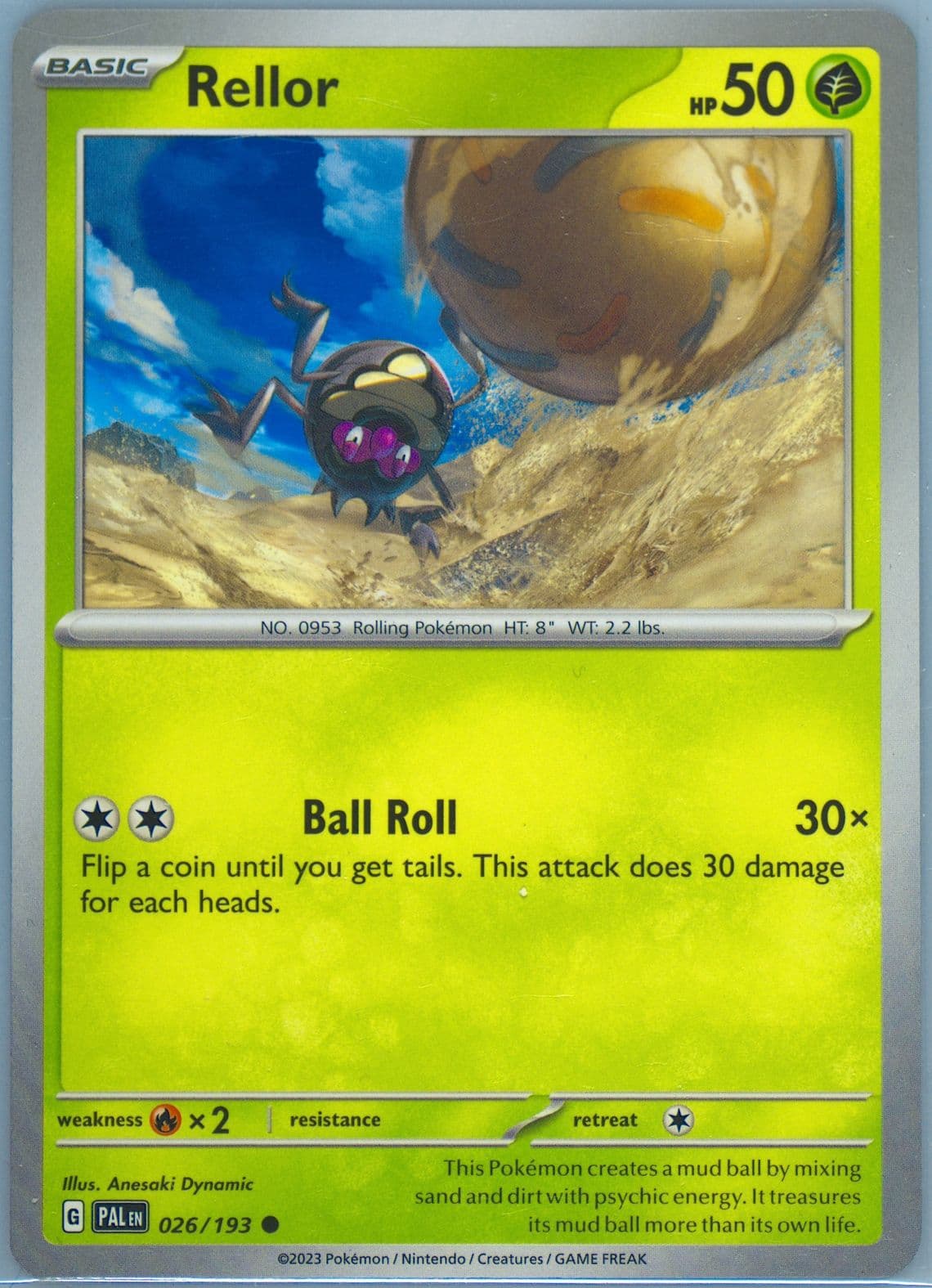 Rellor (026) 2023 Pokemon Pal EN-Paldea Evolved