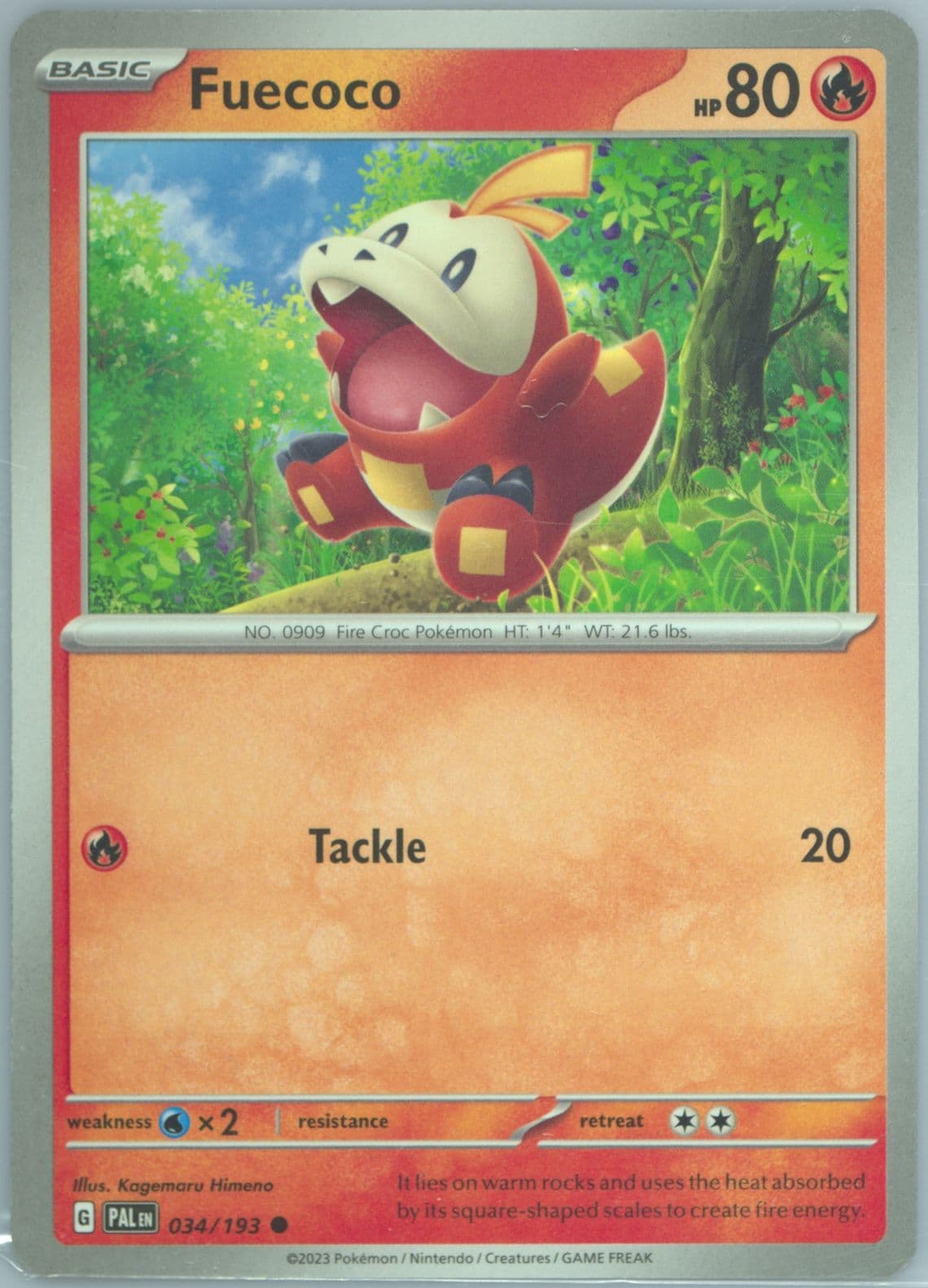 Fuecoco (034) 2023 Pokemon Pal EN-Paldea Evolved