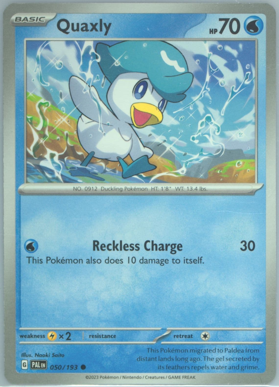 Quaxly (050) 2023 Pokemon Pal EN-Paldea Evolved