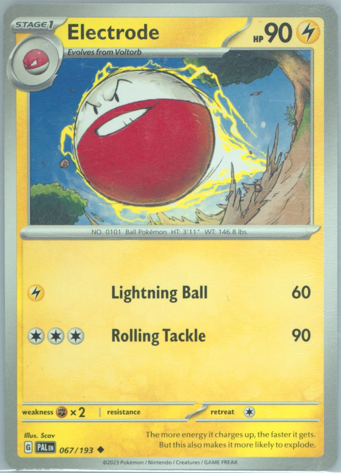 Electrode (067) 2023 Pokemon Pal EN-Paldea Evolved
