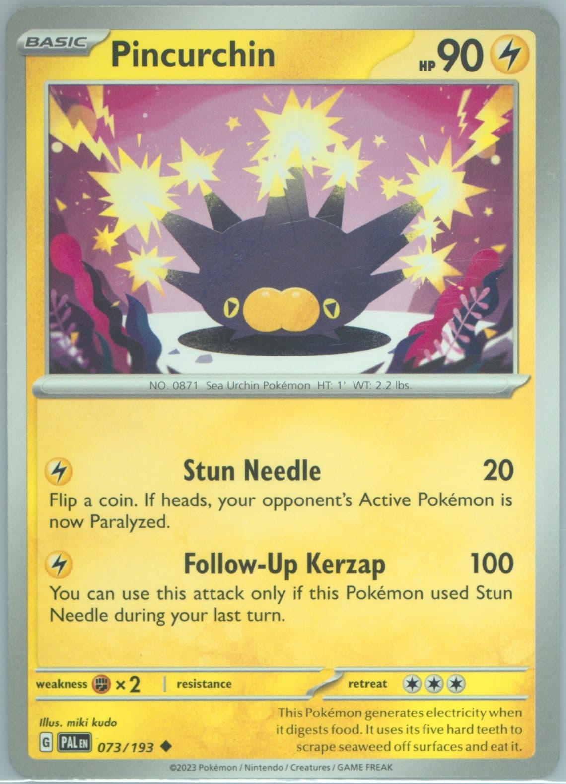 Pincurchin (073) 2023 Pokemon Pal EN-Paldea Evolved