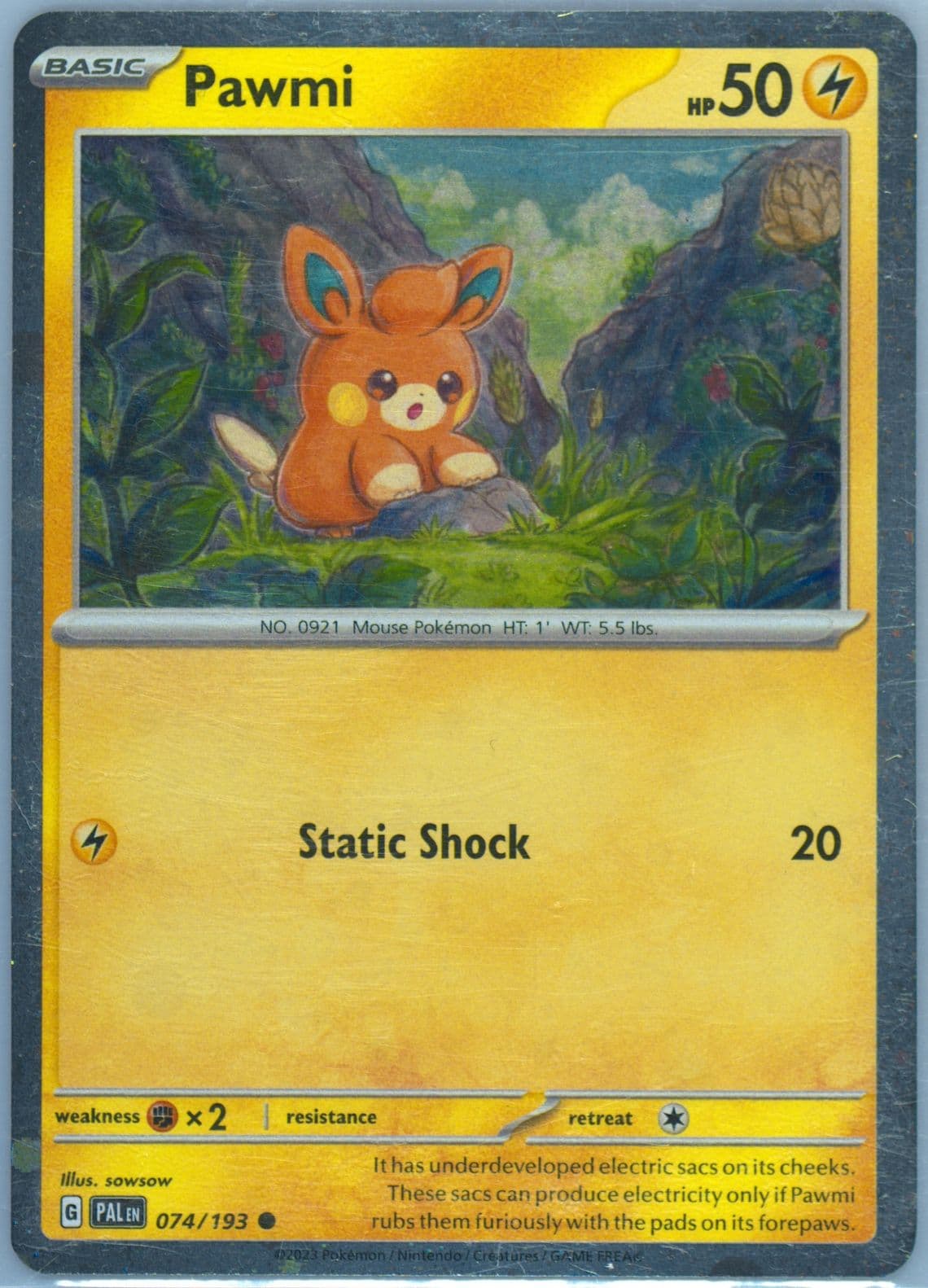 Pawmi (074) 2023 Pokemon Pal EN-Paldea Evolved