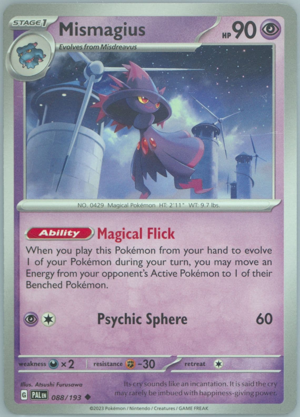 Mismagius (088) 2023 Pokemon Pal EN-Paldea Evolved