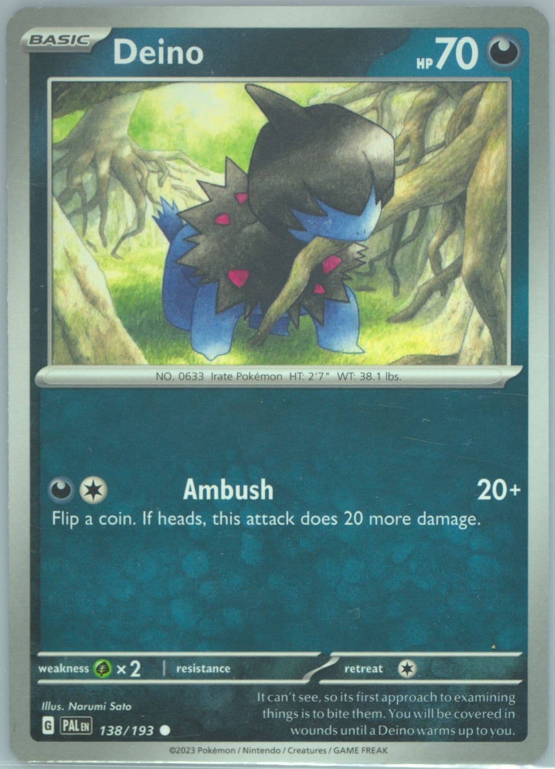 Deino (138) 2023 Pokemon Pal EN-Paldea Evolved