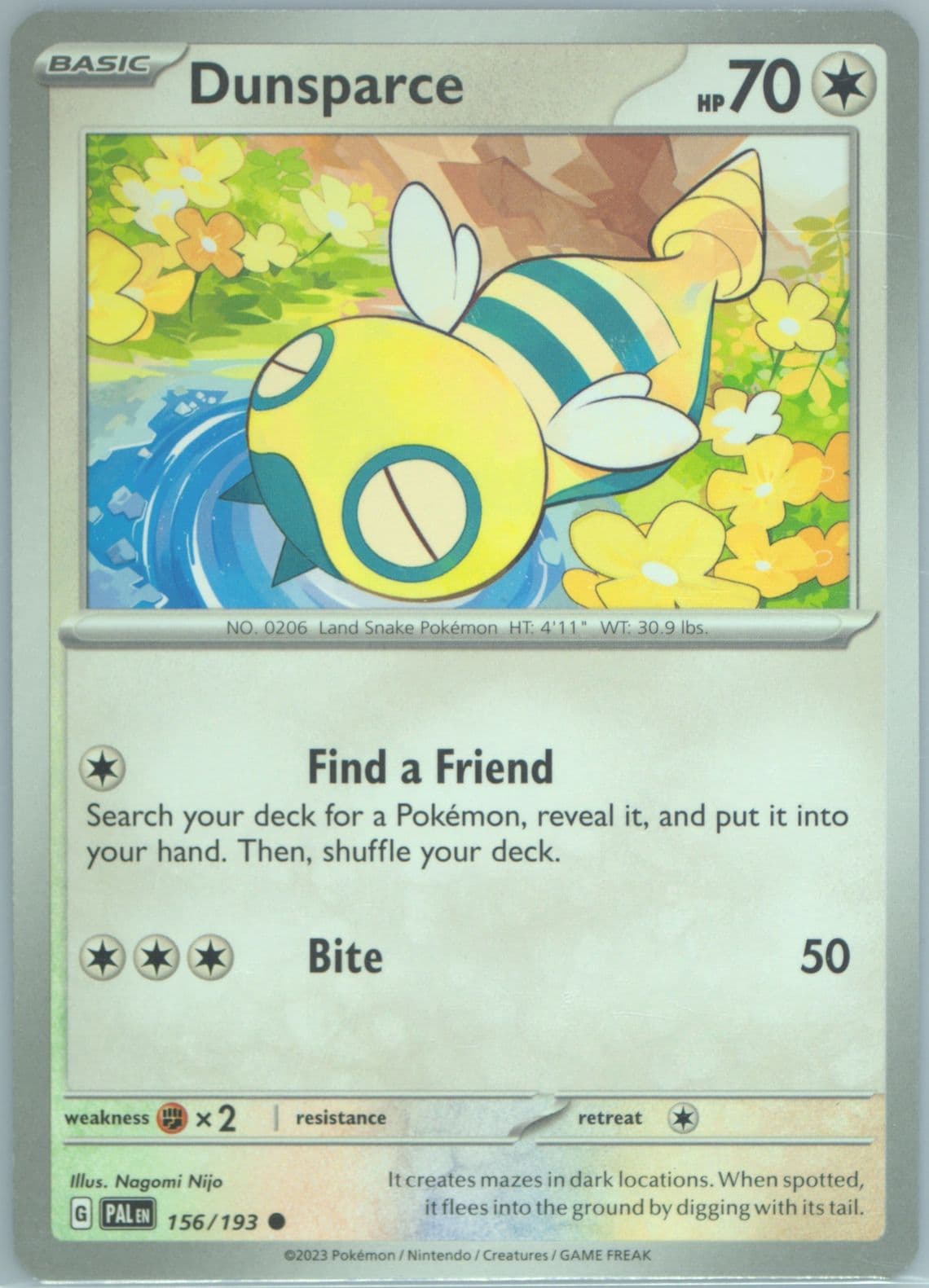 Dunsparce (156) 2023 Pokemon Pal EN-Paldea Evolved