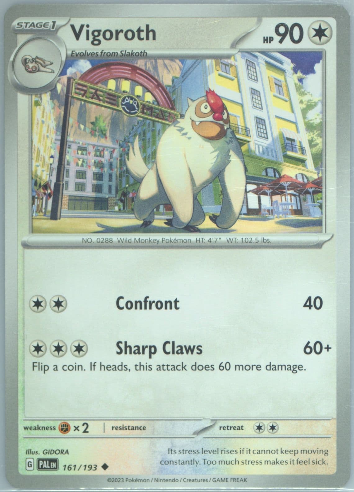 Vigoroth (161) 2023 Pokemon Pal EN-Paldea Evolved