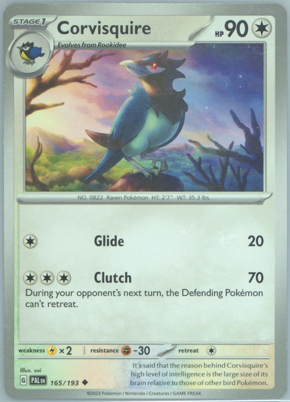 Corvisquire (165) 2023 Pokemon Pal EN-Paldea Evolved