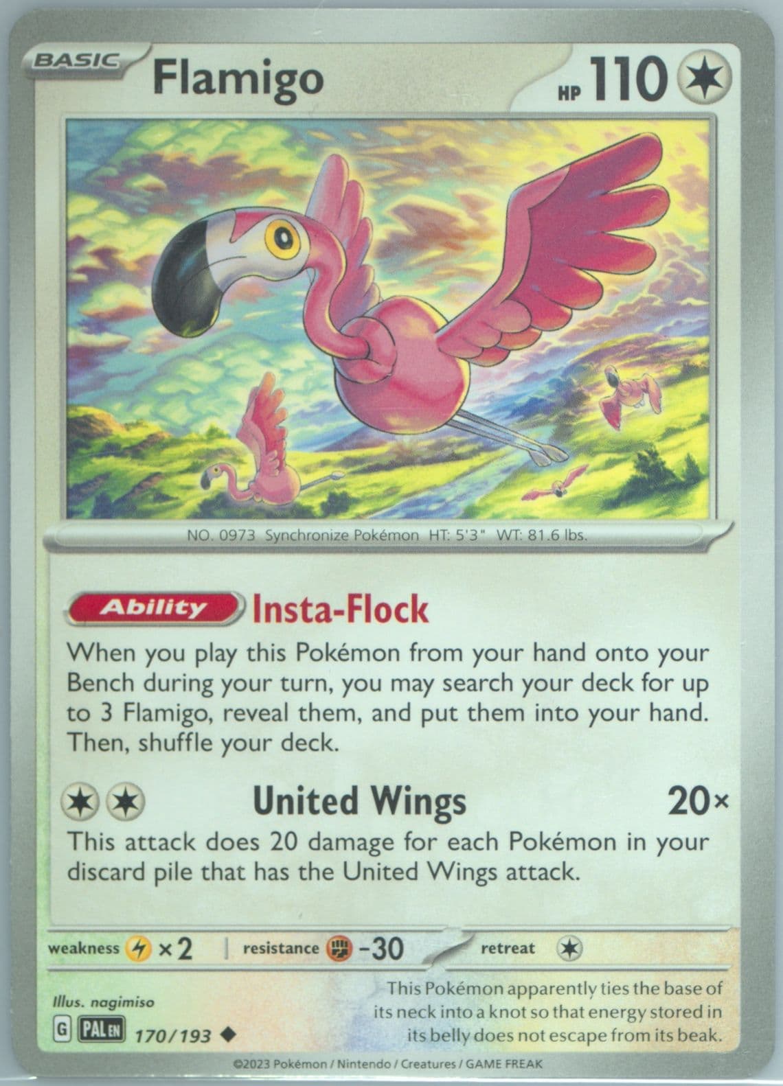 Flamigo (170) 2023 Pokemon Pal EN-Paldea Evolved