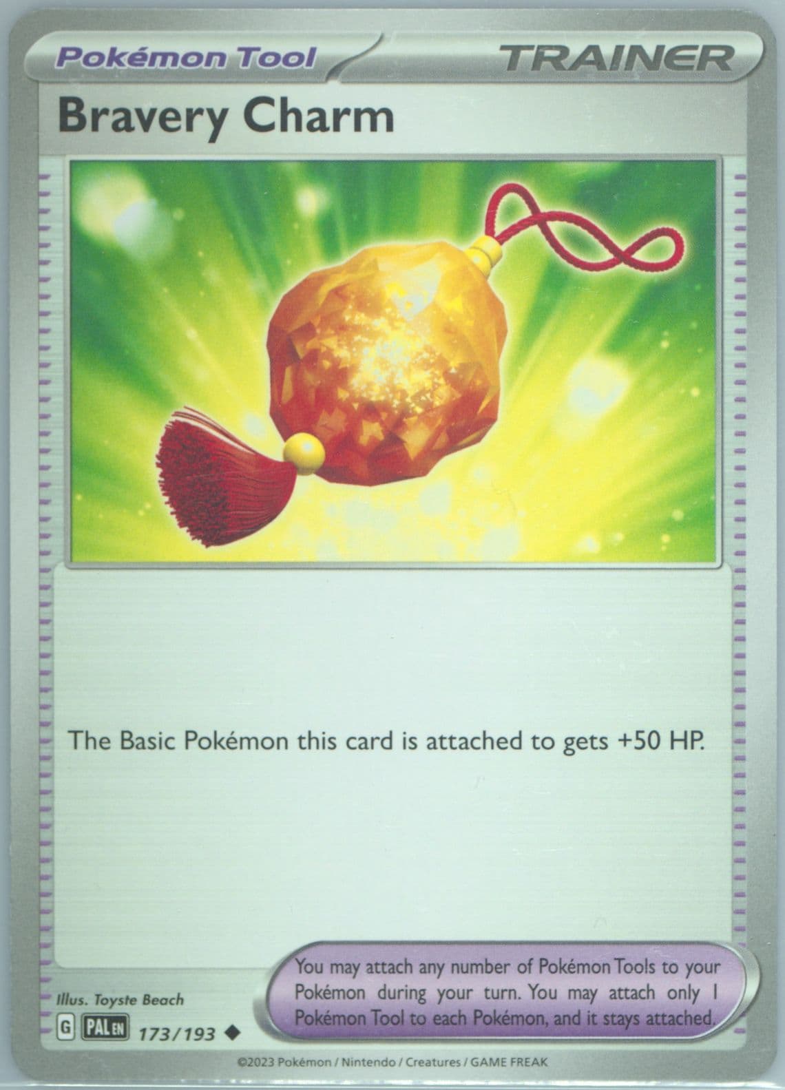 Bravery Charm (173) 2023 Pokemon Pal EN-Paldea Evolved