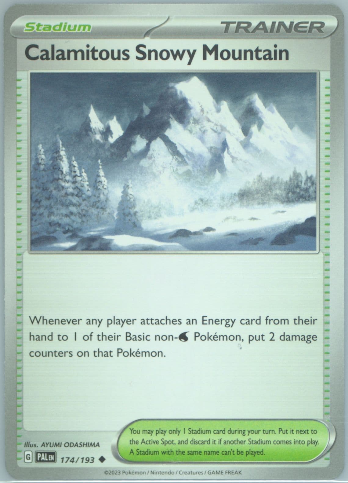 Calamitous Snowy Mountain (174) 2023 Pokemon Pal EN-Paldea Evolved