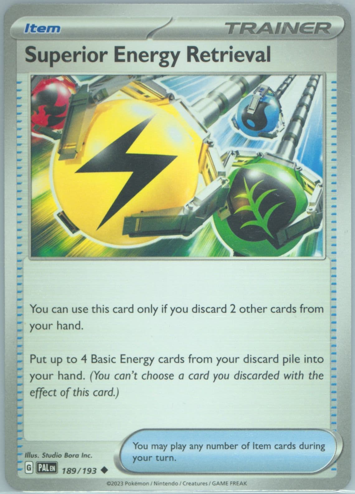 Superior Energy Retrieval (189) 2023 Pokemon Pal EN-Paldea Evolved