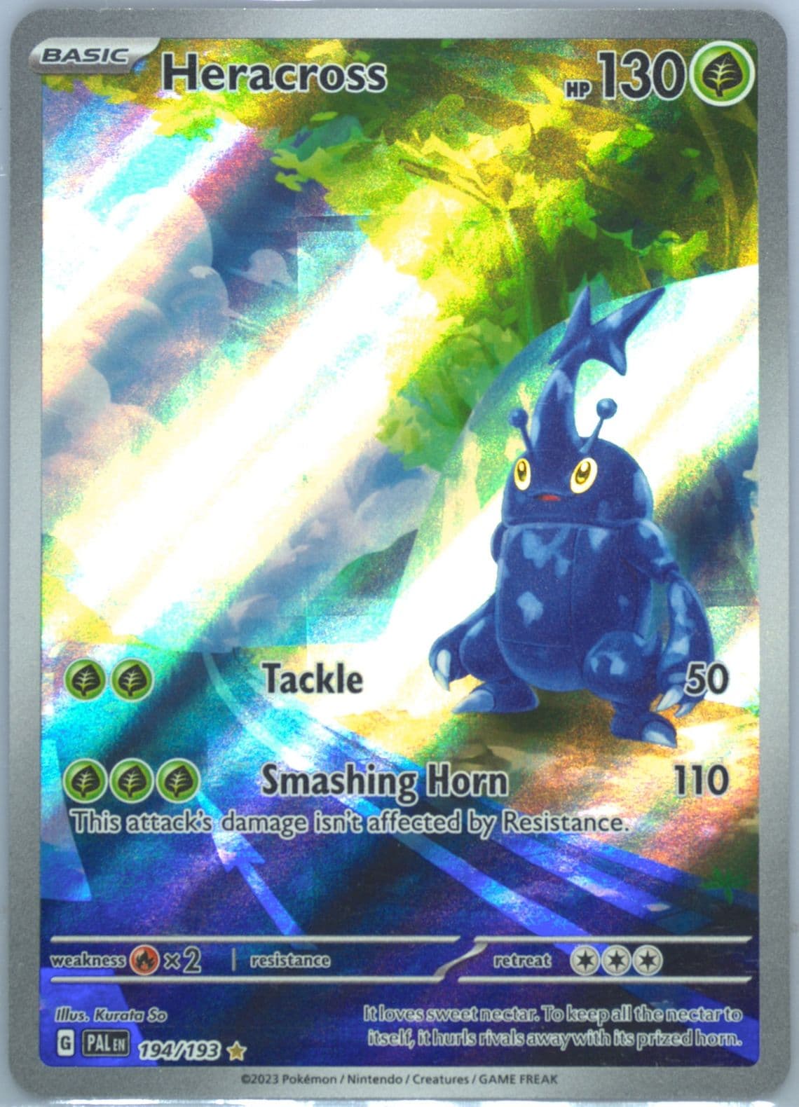 Heracross Illustration Rare (194) 2023 Pokemon Pal EN-Paldea Evolved