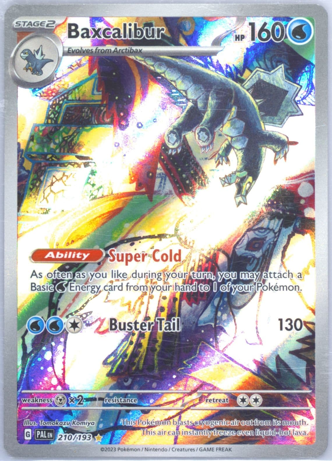 Baxcalibur Illustration Rare (210) 2023 Pokemon Pal EN-Paldea Evolved
