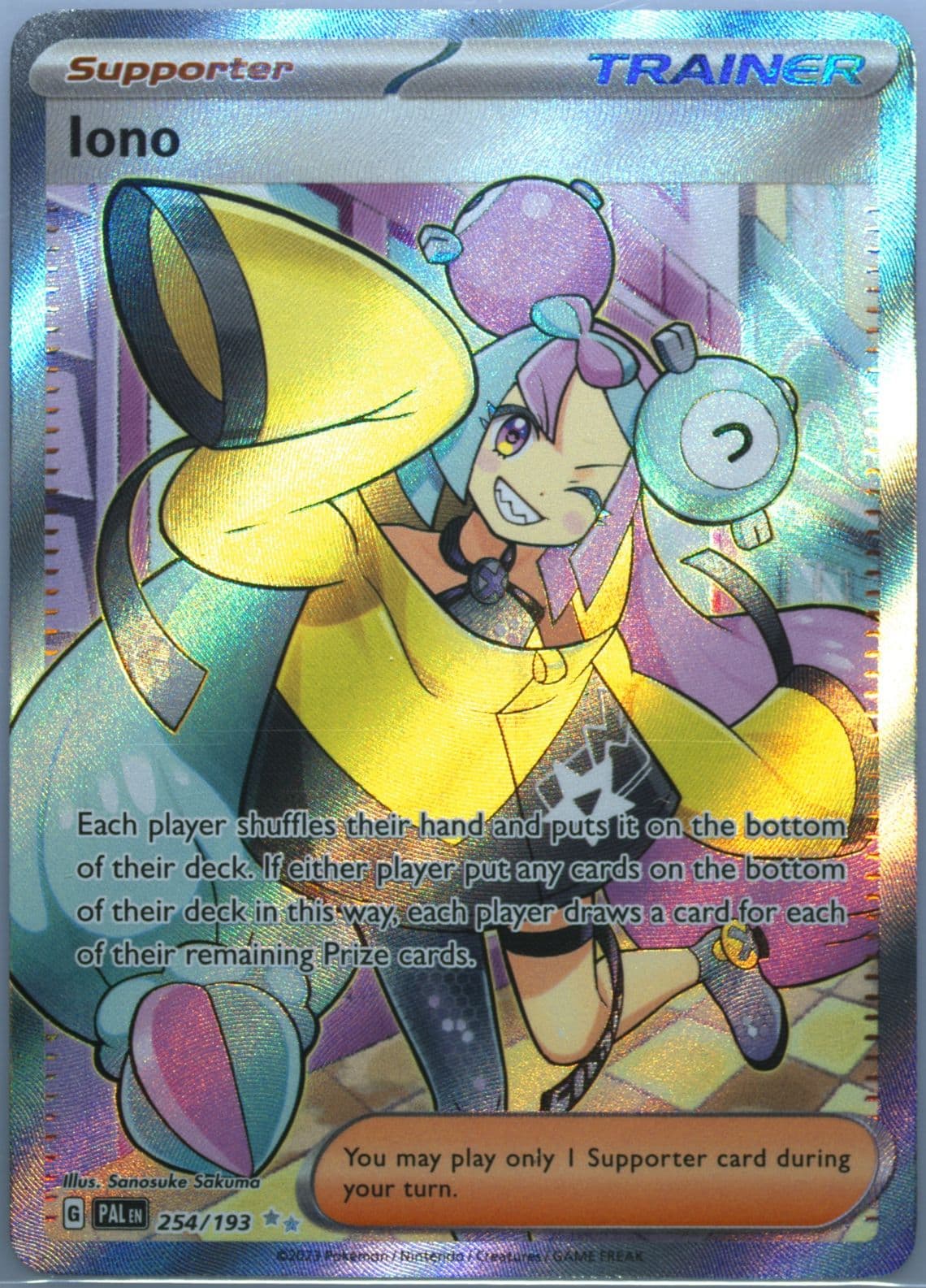 Iono Ultra Rare (254) 2023 Pokemon Pal EN-Paldea Evolved