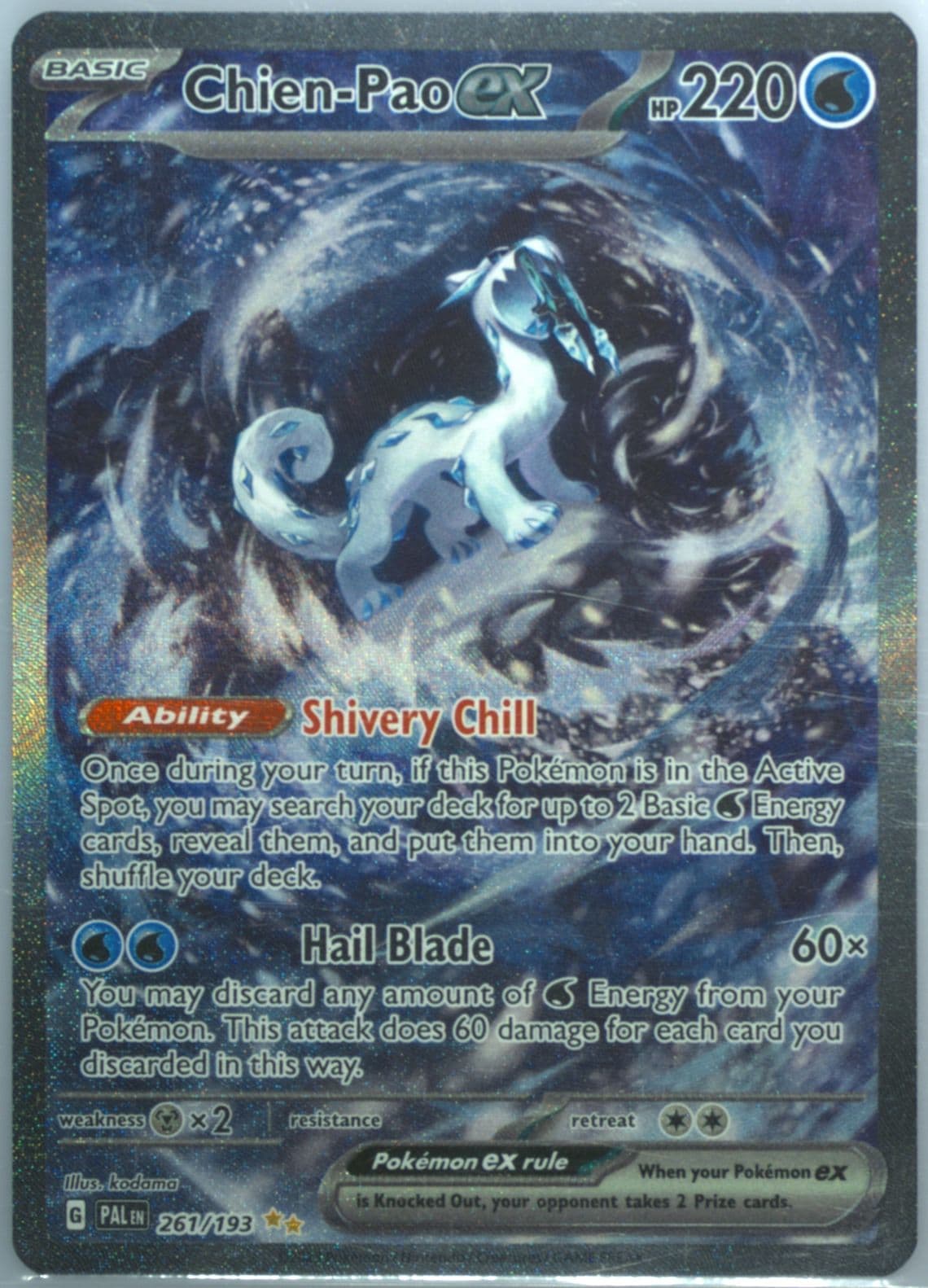 Chien-Pao EX Special Illustration Rare (261) 2023 Pokemon Pal EN-Paldea Evolved