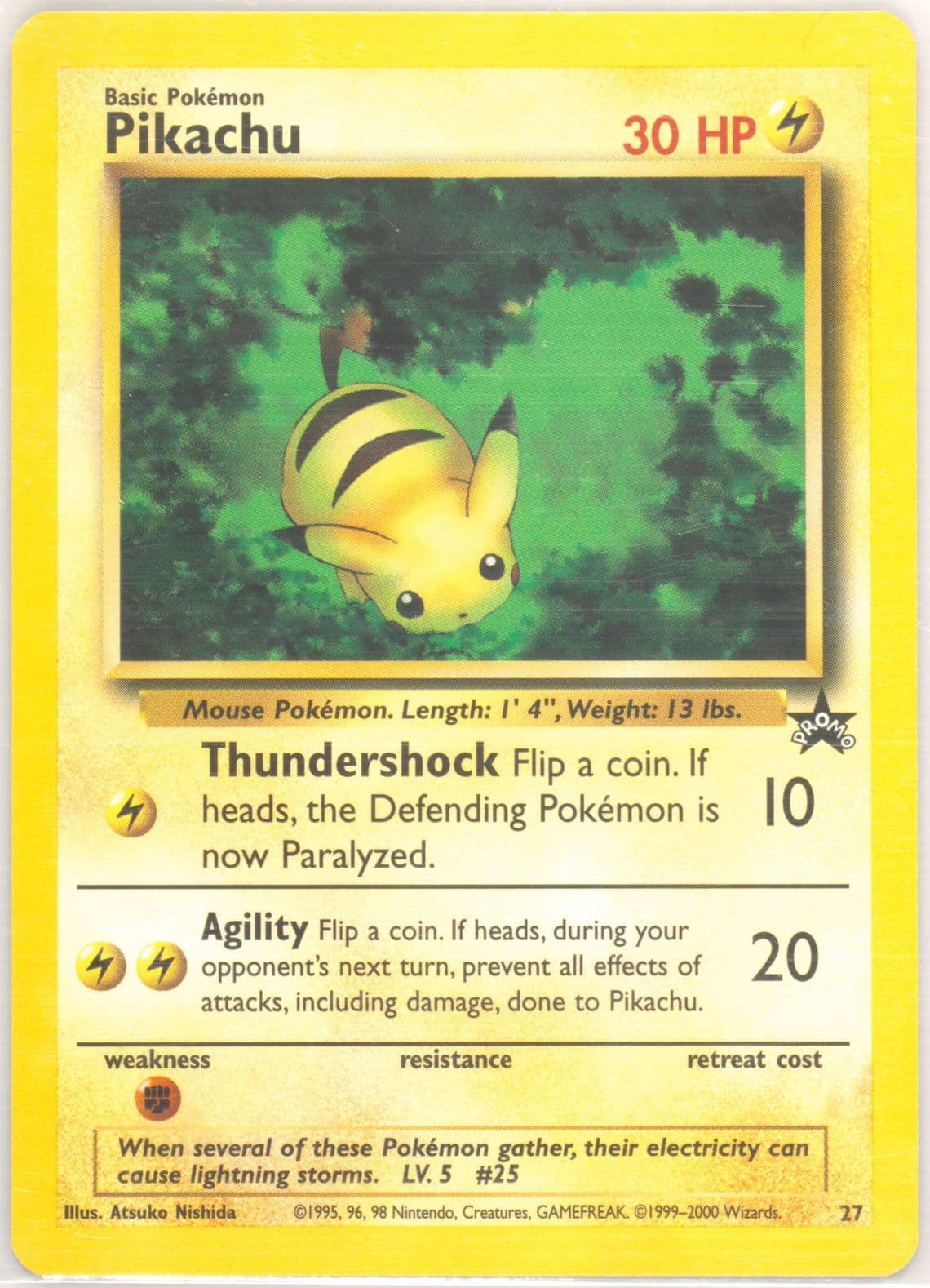 Pikachu (27) 2000 Pokemon Promo Black Star