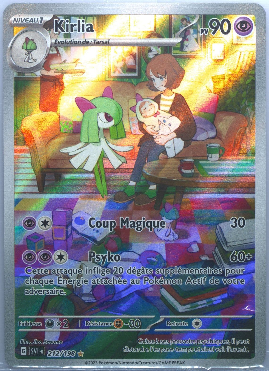 Kirlia Illustration Rare (212) 2023 Pokemon French Svi FR-Scarlet & Violet