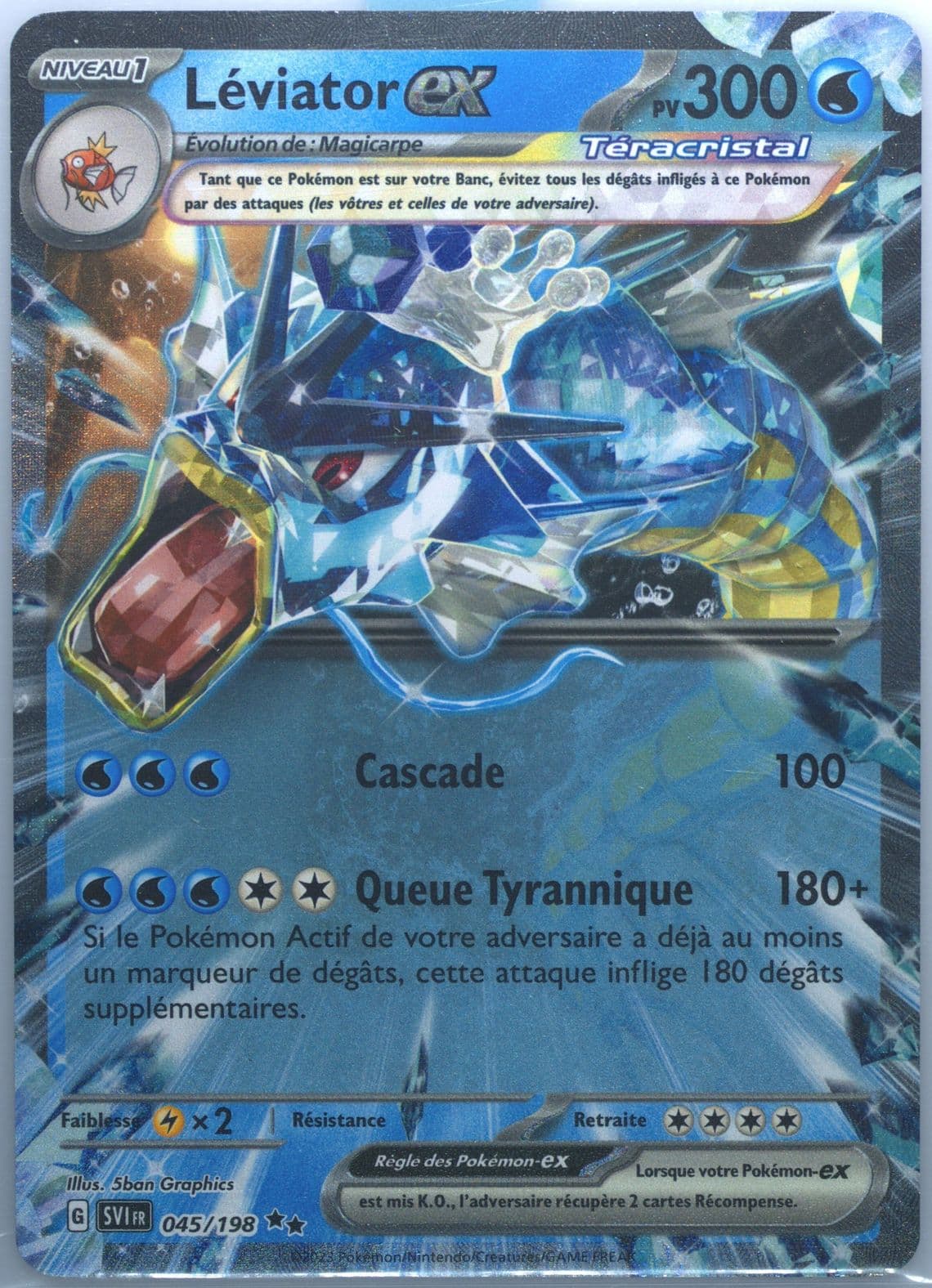 Gyarados EX (045) 2023 Pokemon French Svi FR-Scarlet & Violet