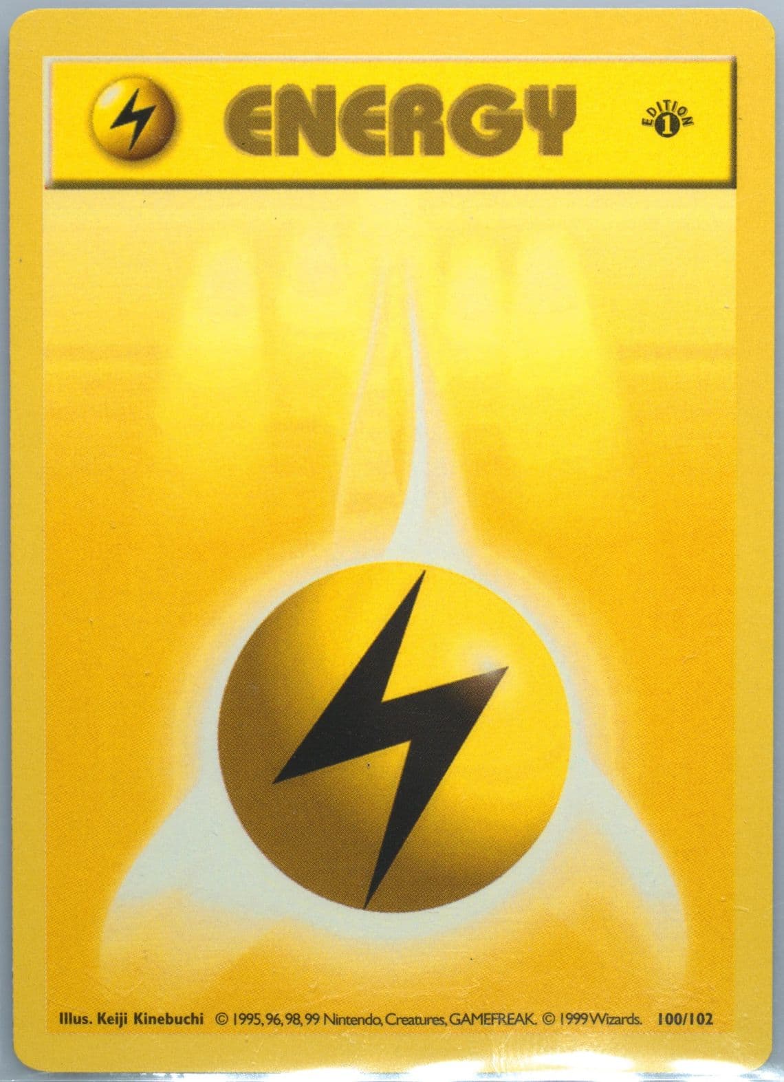 Lightning Energy 1st Edition (100) 1999 Pokemon Game
