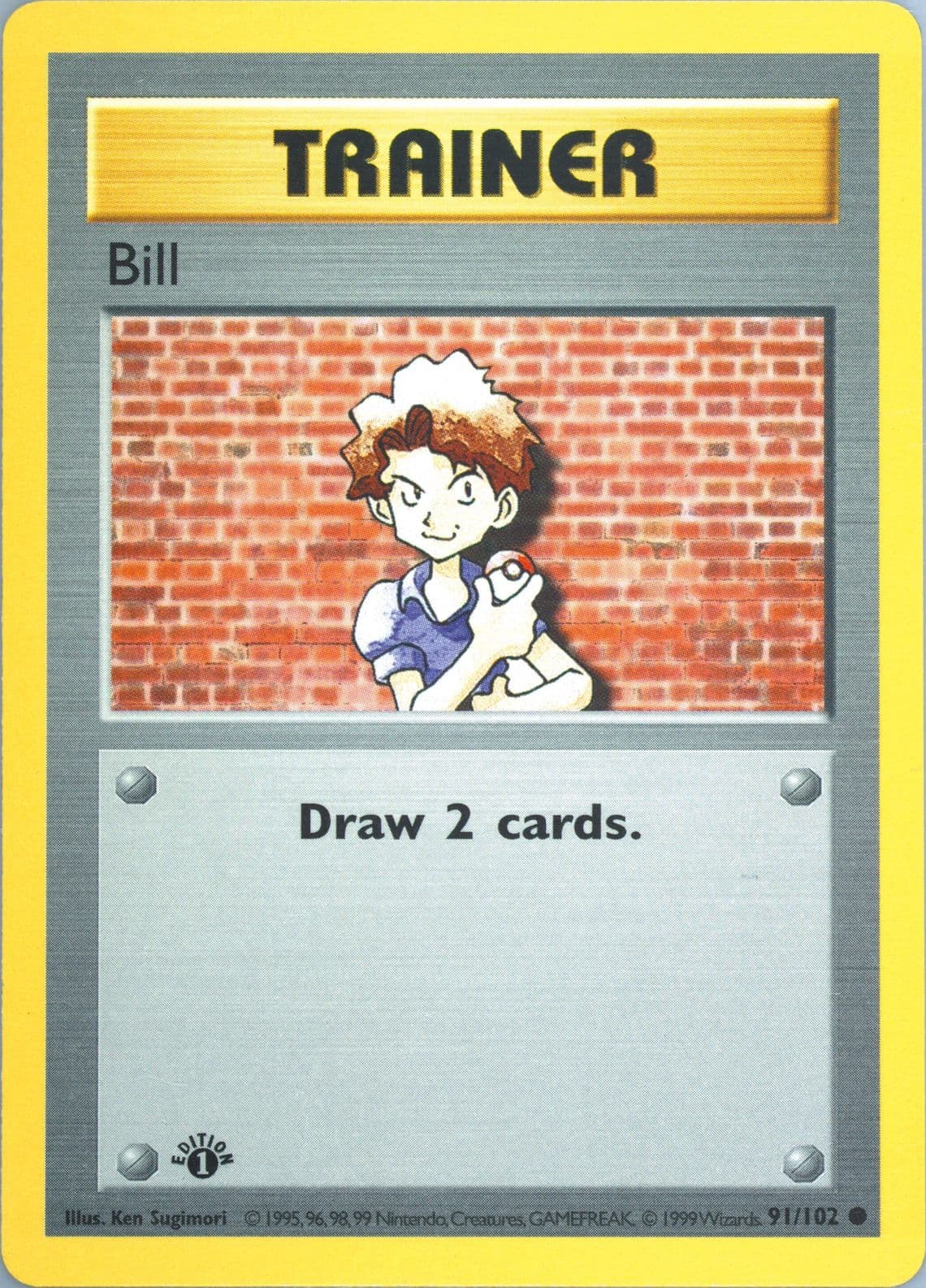 Bill 1st Edition (91) 1999 Pokemon Game