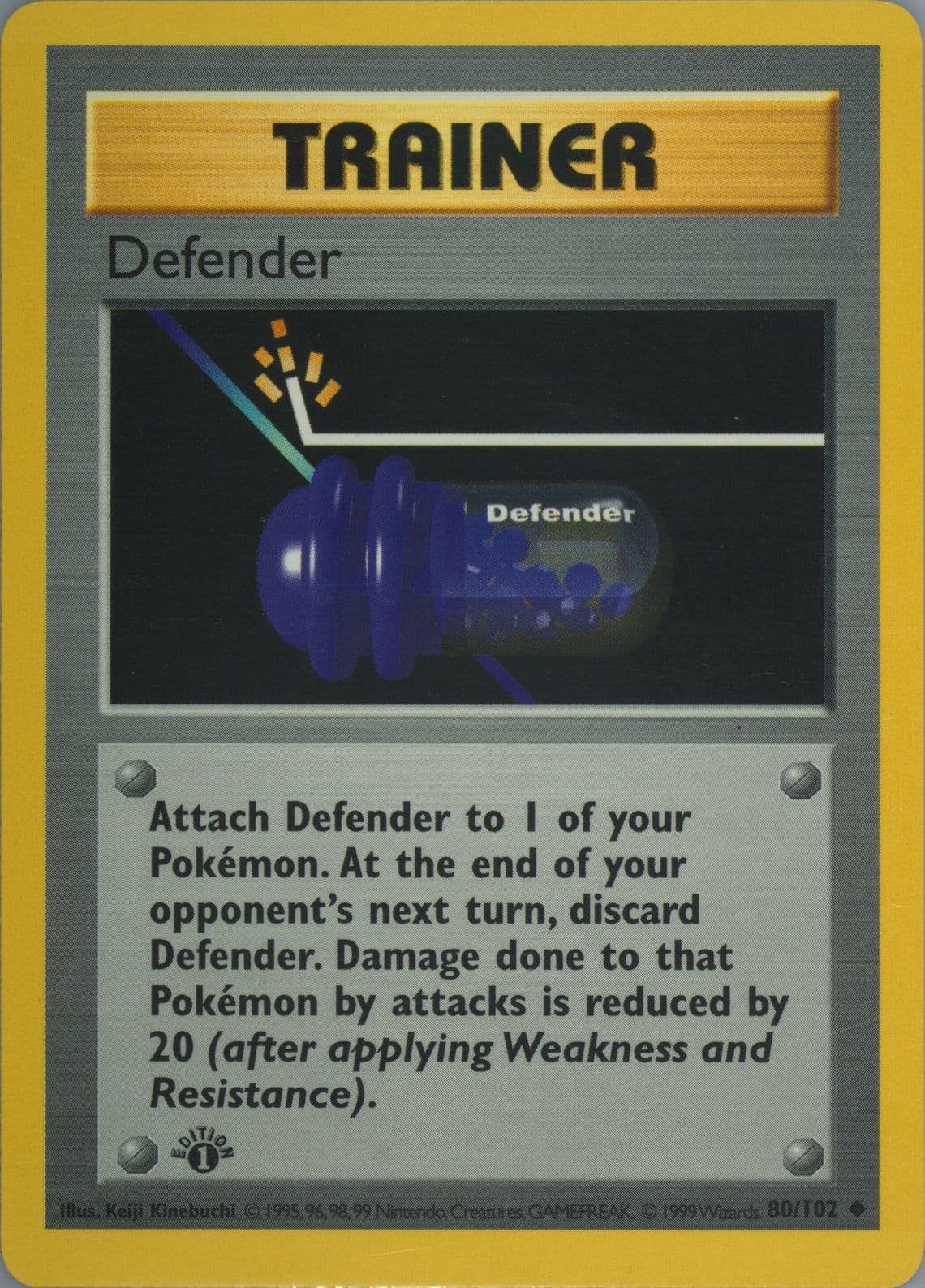 Defender 1st Edition (80) 1999 Pokemon Game